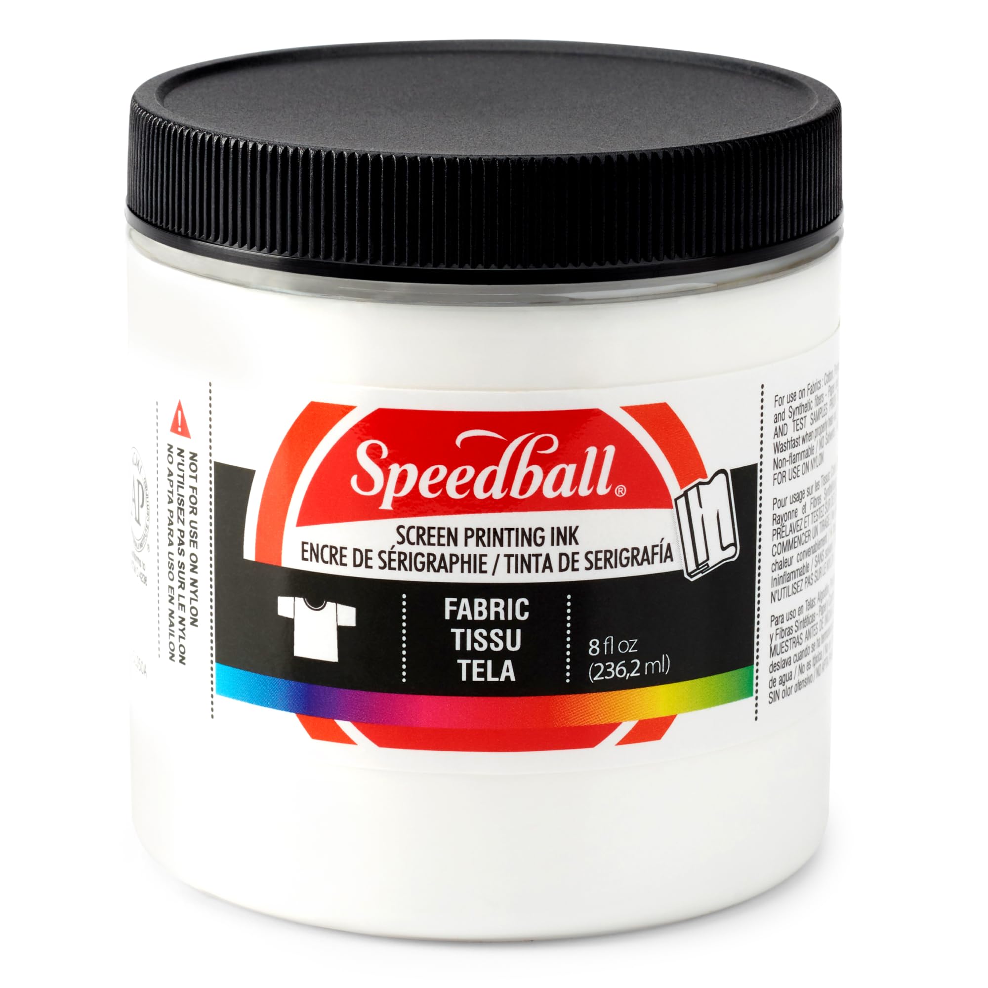 Speedball Fabric Screen Printing Ink — White (8 oz)