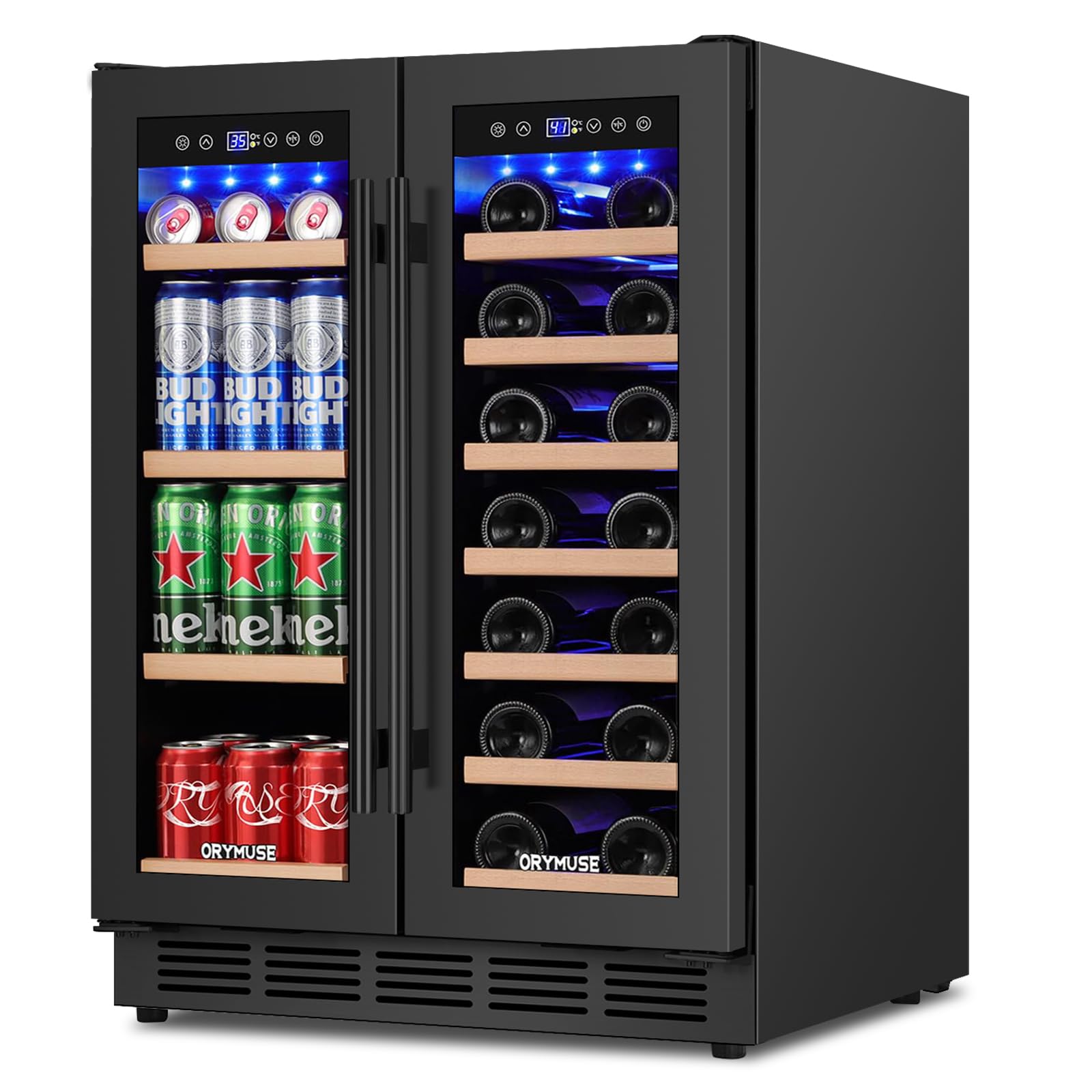 24" Dual-Zone Wine & Beverage Refrigerator