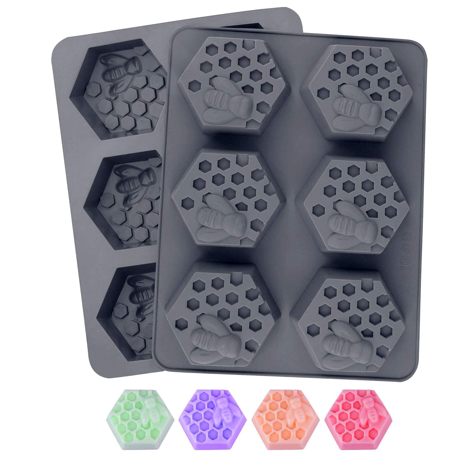 Hexagonal Bee Honeycomb Soap Molds