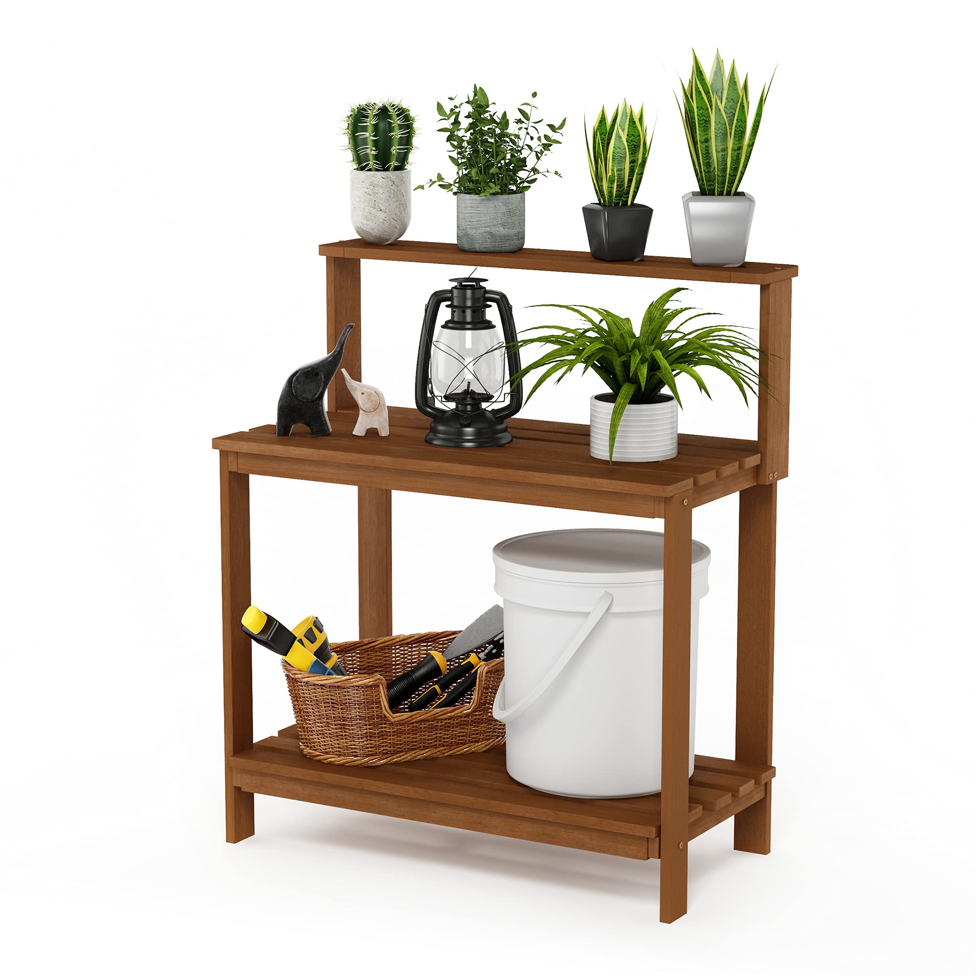 Furinno Tioman Hardwood Potting Bench