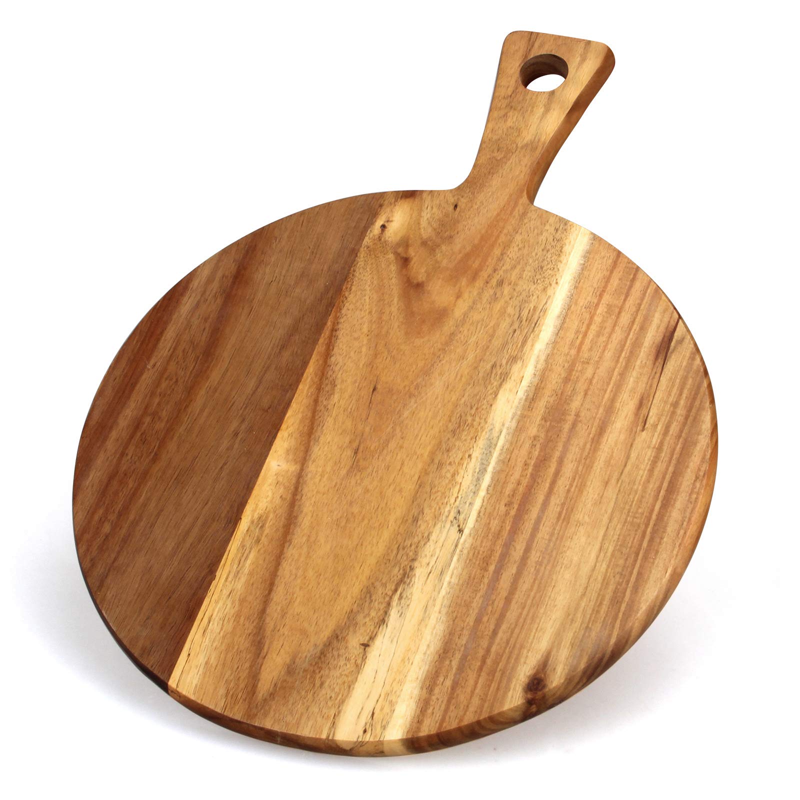 21" x 16" Acacia Wood Cutting Board with Handle