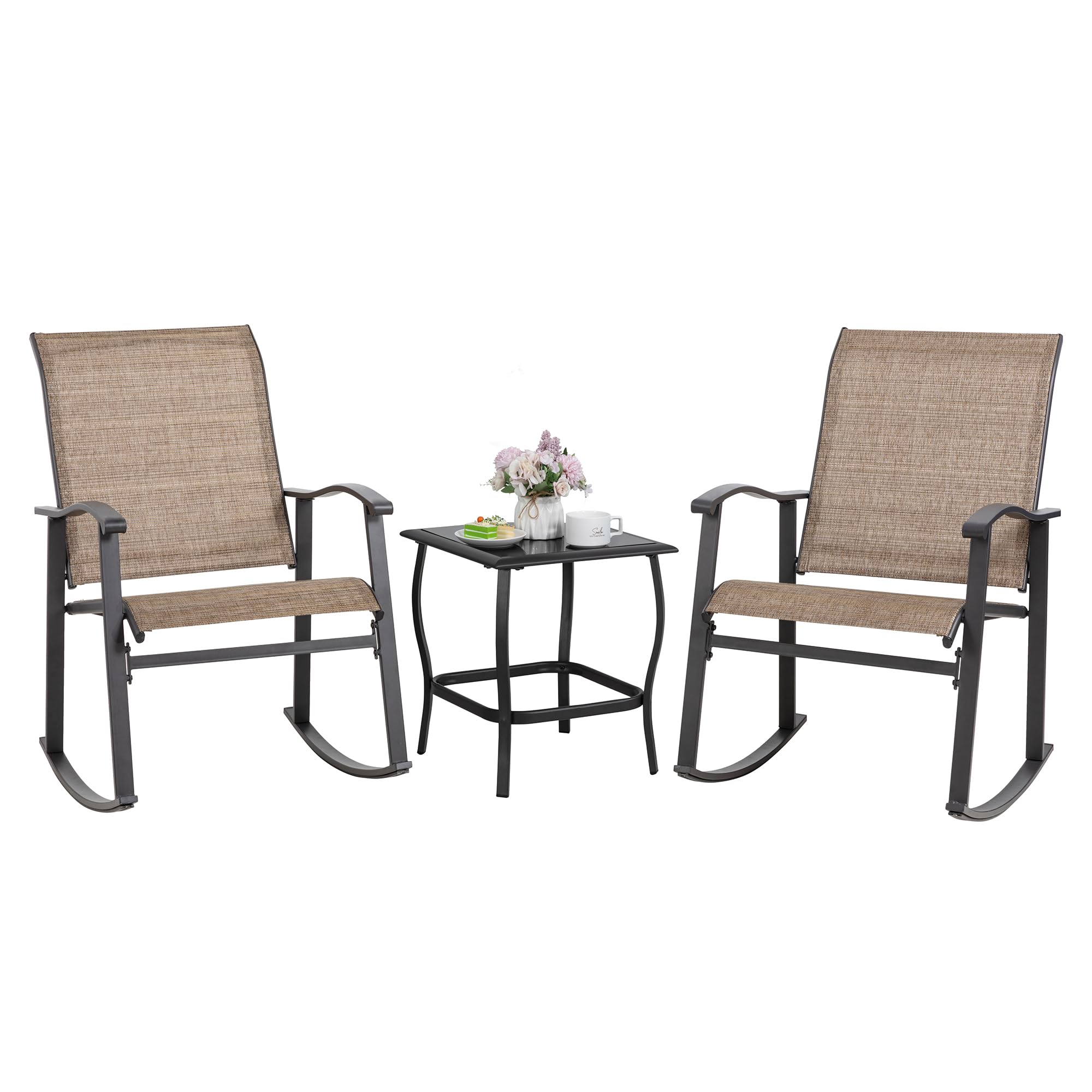 Shintenchi 3-Piece Rocking Bistro Set
