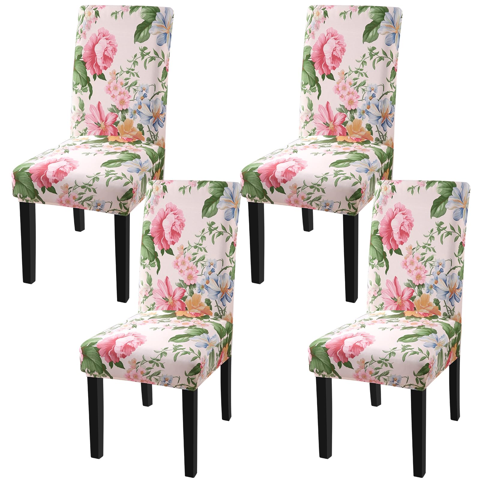 Fuloon Printed Stretch Chair Covers (4-pack)