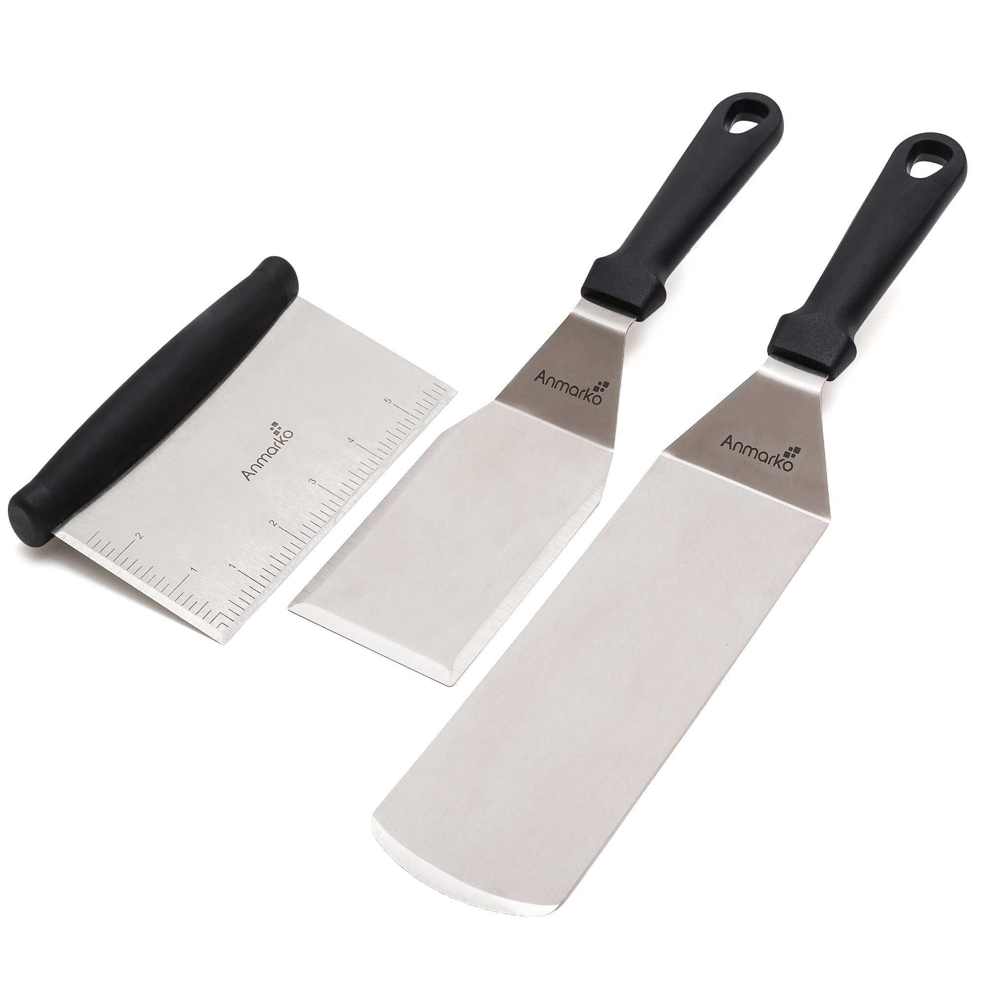 Heavy-Duty Stainless Spatula Set (3-piece)