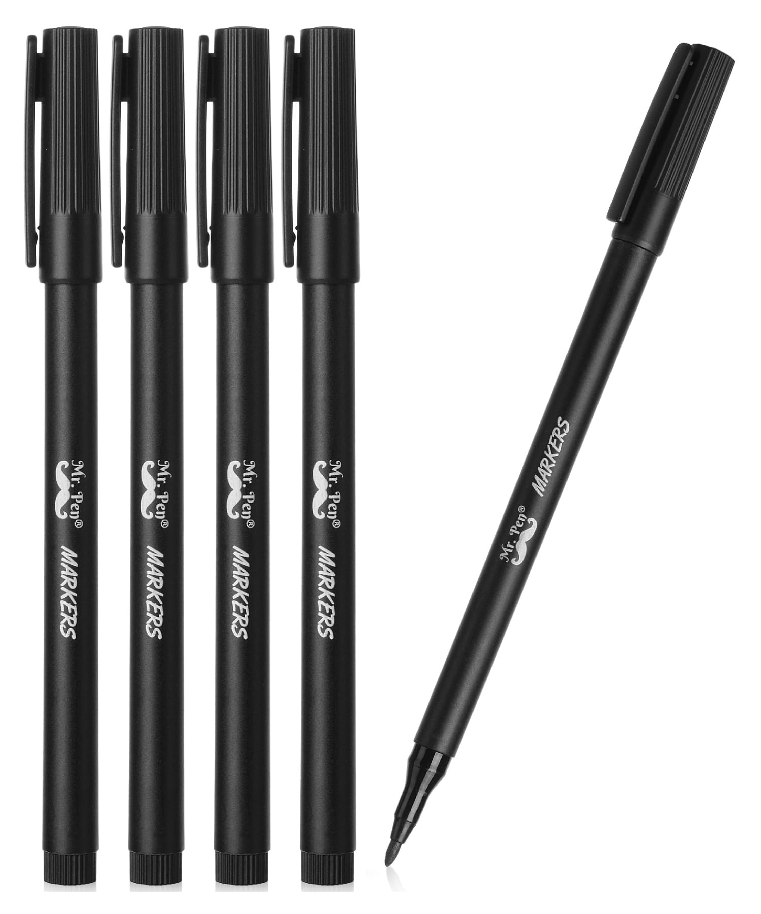 Mr. Pen Oil‑Based Fine Point Markers (4 pack)
