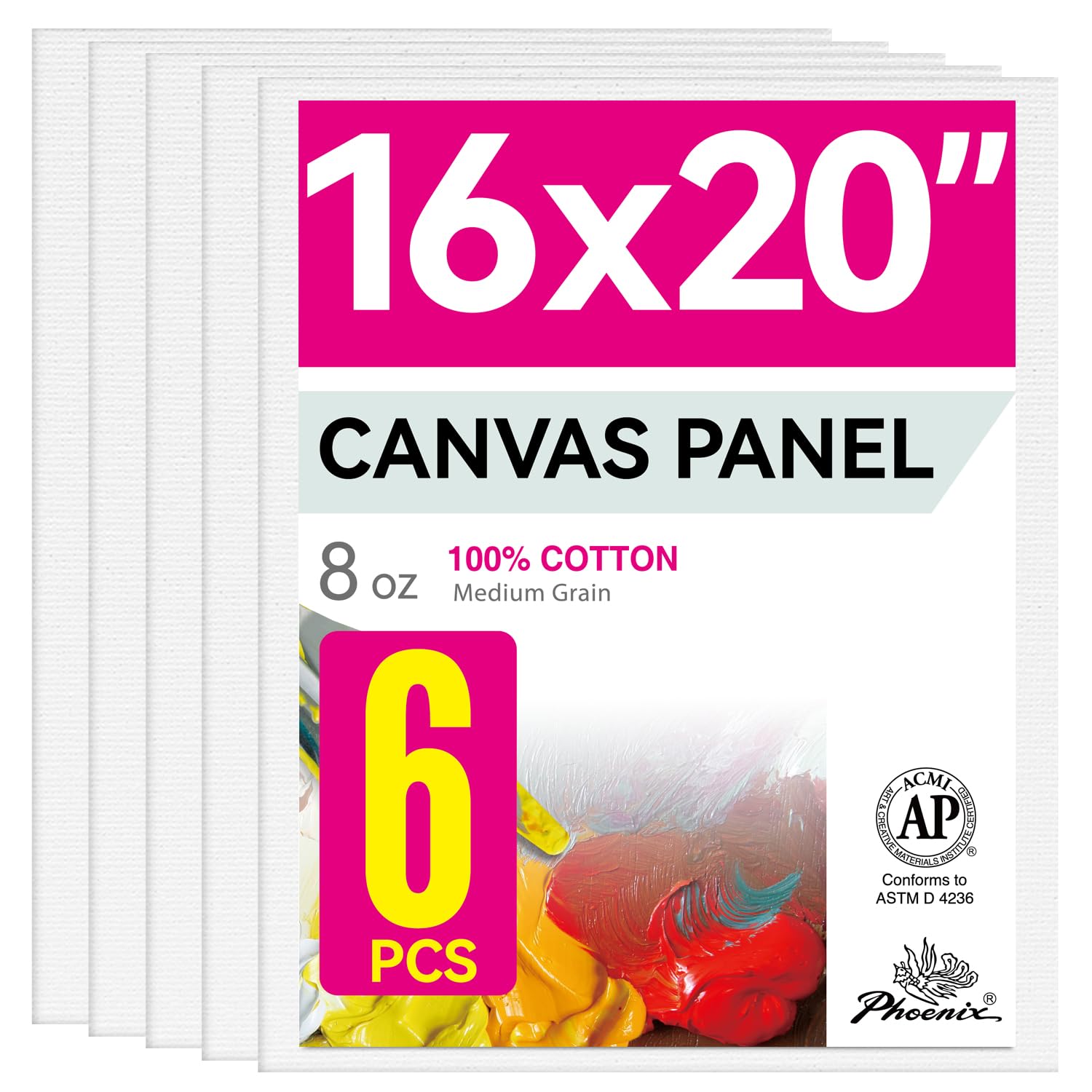 PHOENIX Canvas Panels 16x20 (6-Pack)