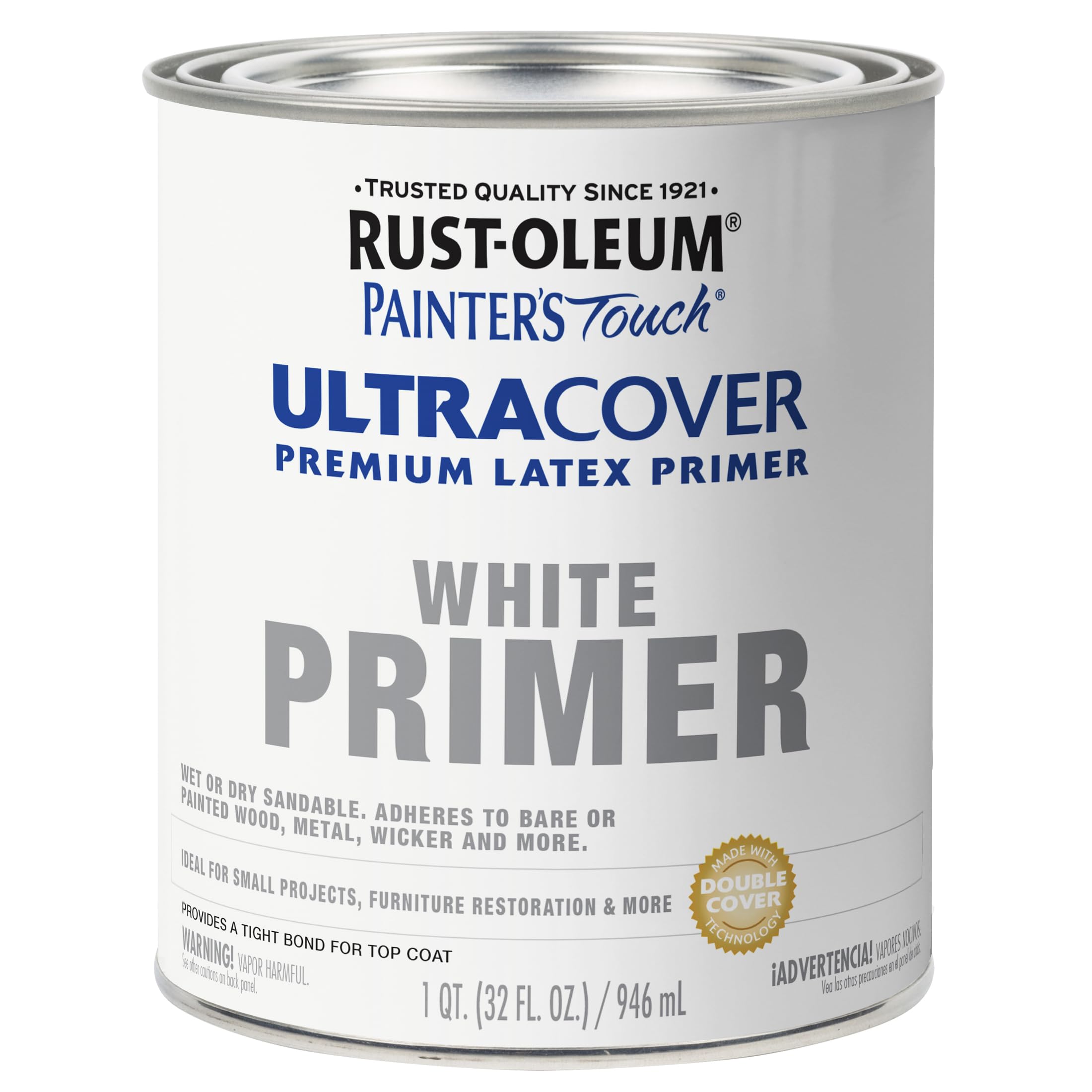 Rust-Oleum Painter's Touch Latex Brush-On Primer — Flat White, Quart