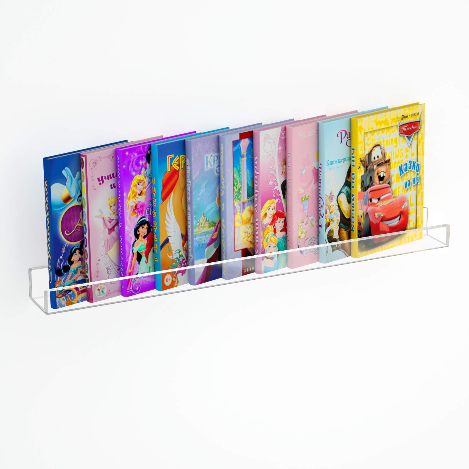 NIUBEE Acrylic Floating Bookshelf