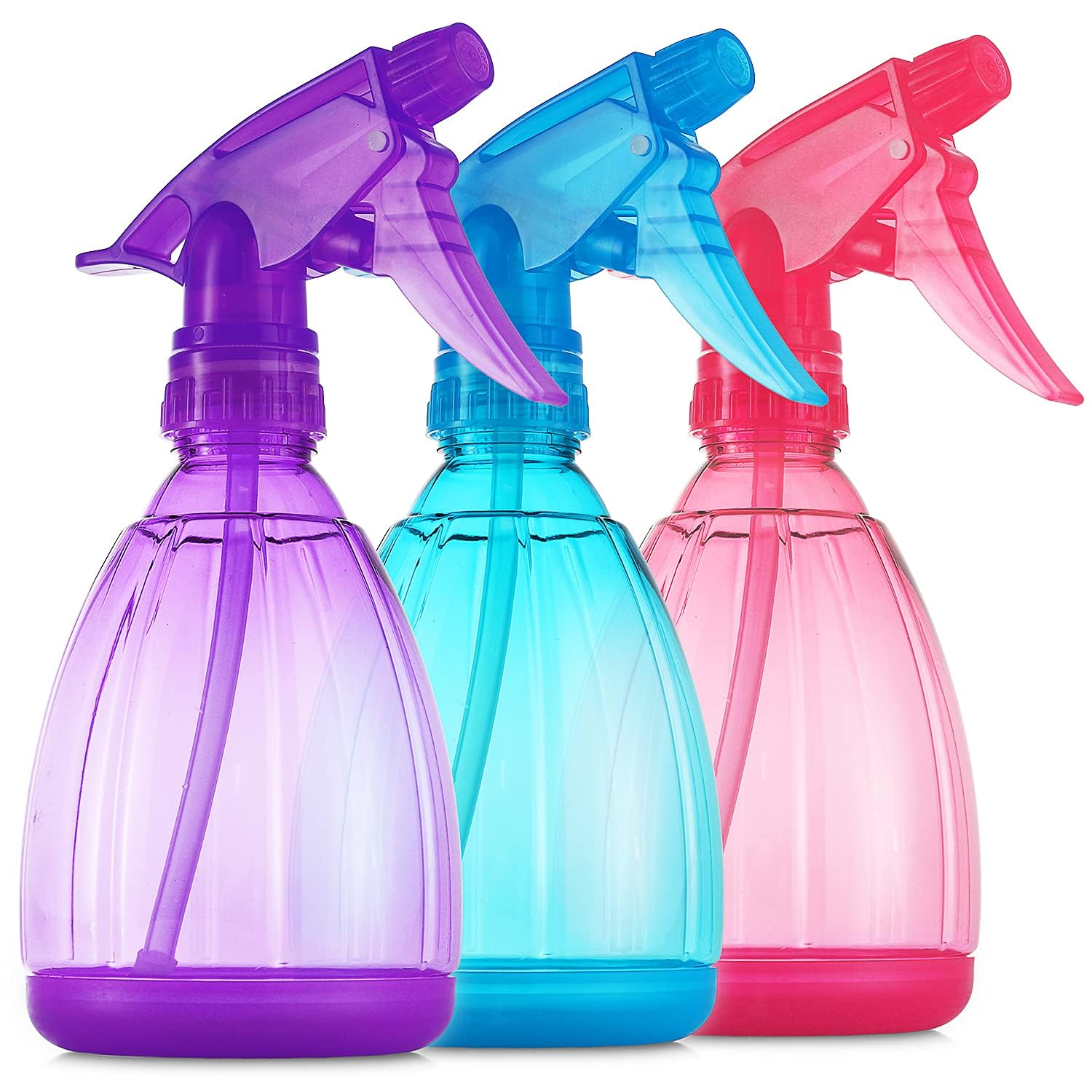 DilaBee 12 oz Plastic Spray Bottles (3-Pack)