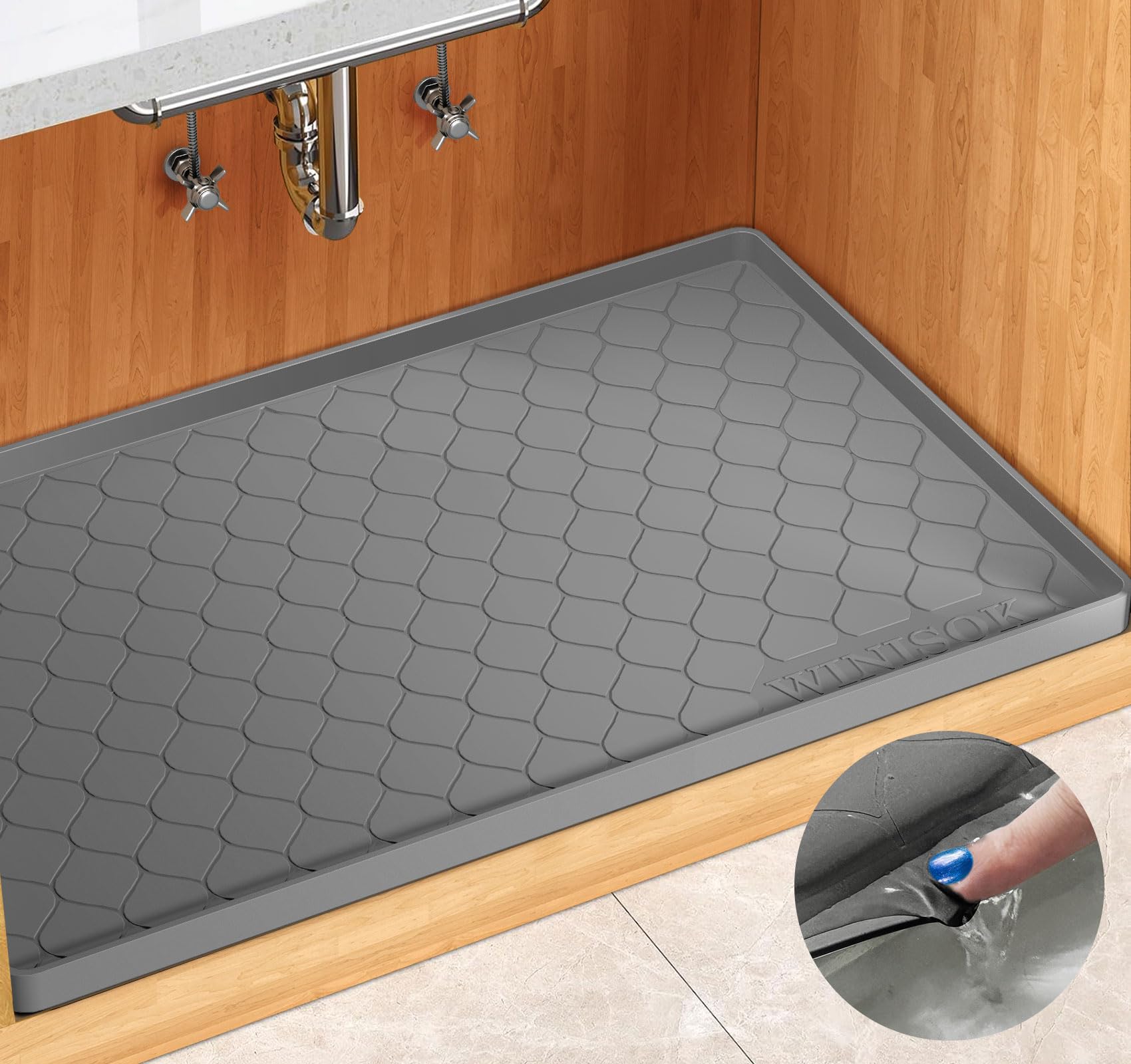 WINISOK Silicone Under-Sink Mat