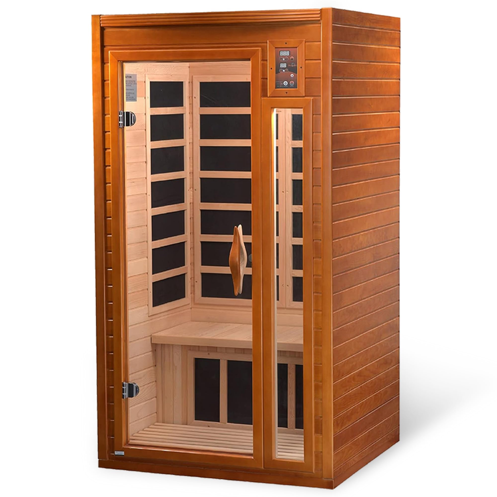 DYNAMIC SAUNAS Barcelona — 1- to 2-Person Infrared Sauna with Red Light Therapy