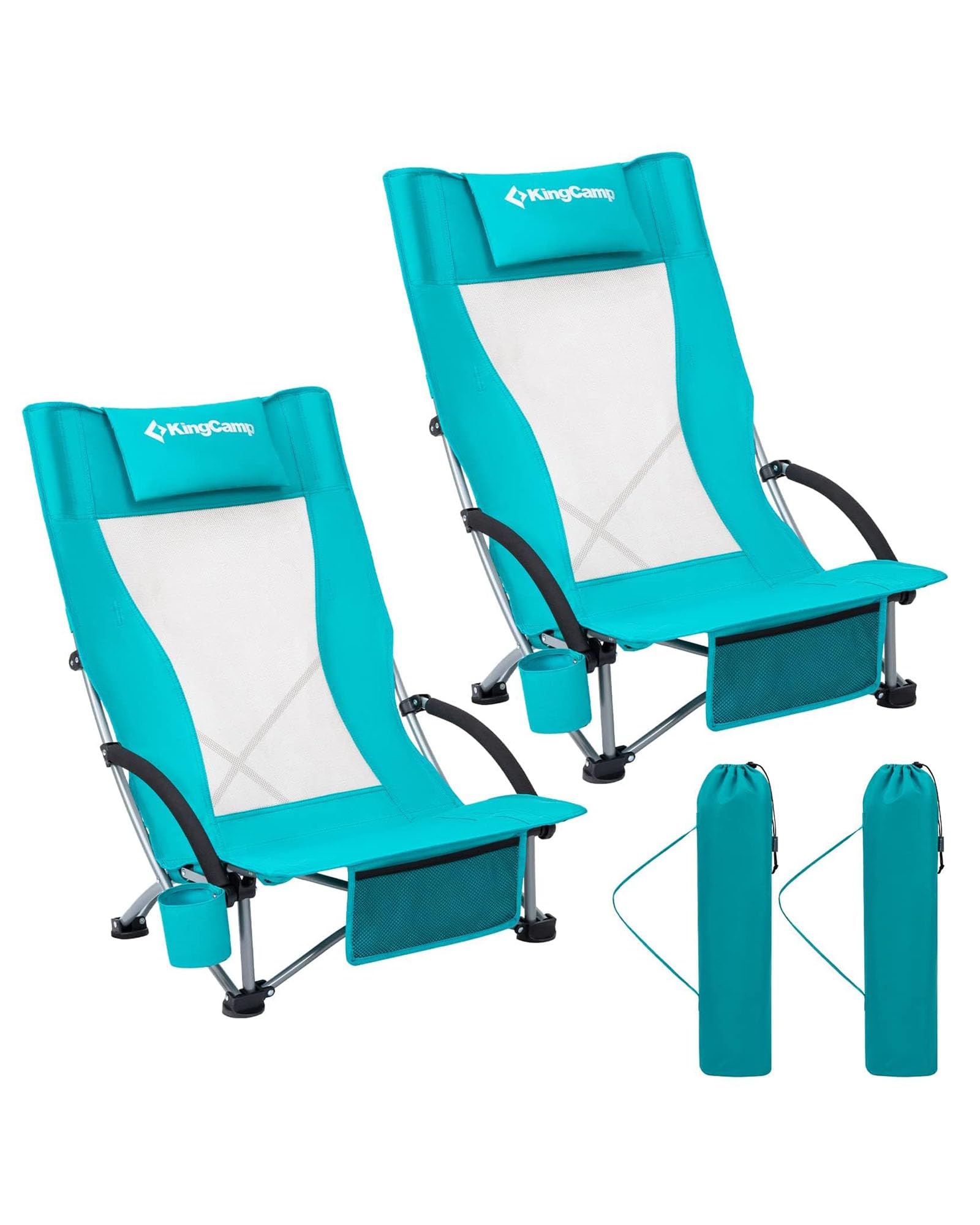 KingCamp Low Beach Chair (2-Pack)
