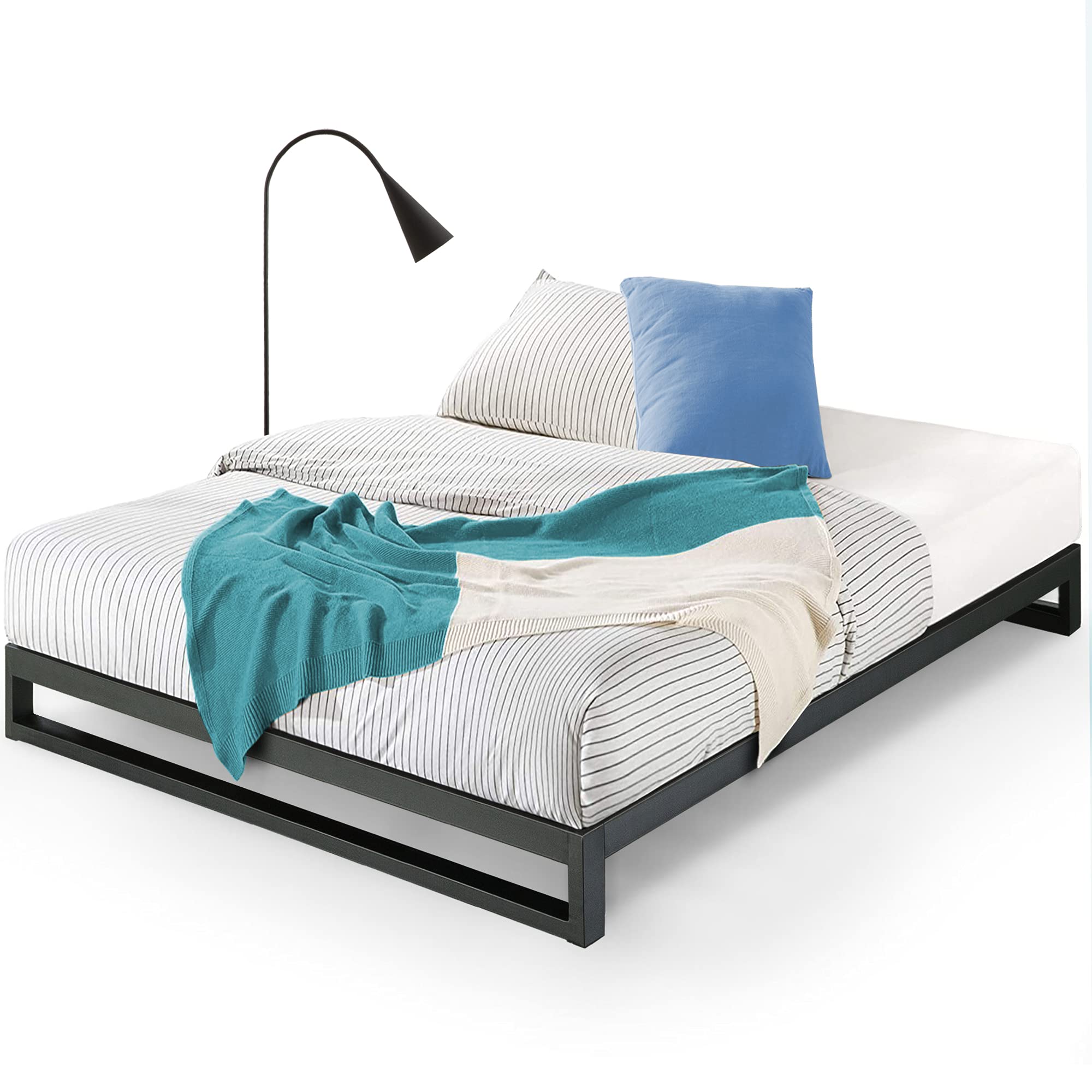 Zinus Trisha Metal Platform Bed Frame — Queen, Low 7-inch Profile