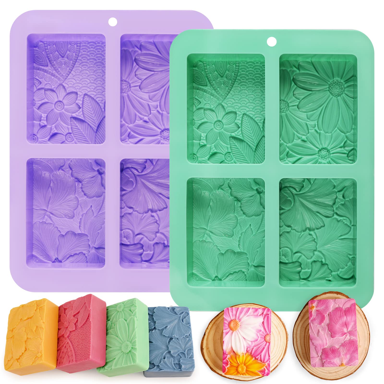 Moukiween Flower Soap Molds