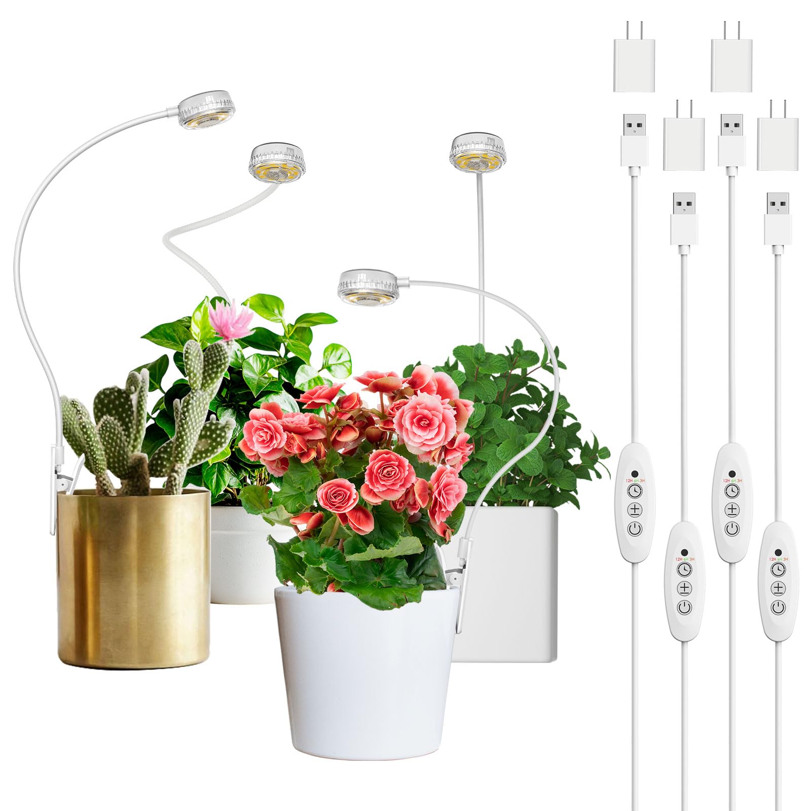 SANSI Clip-On Pot Grow Light (4-Pack)