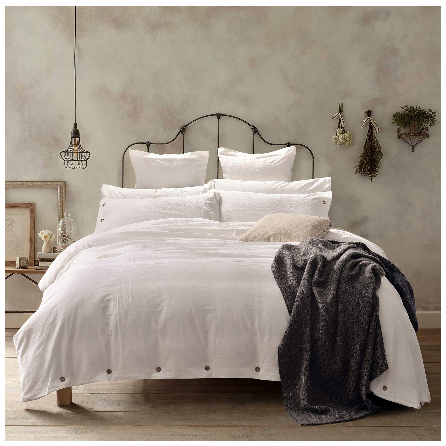 Washed Cotton Duvet Cover Set