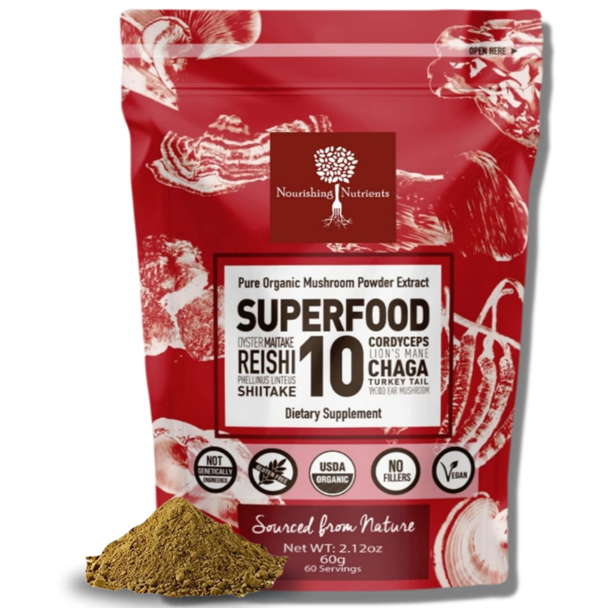 10-Mushroom Organic Extract Powder