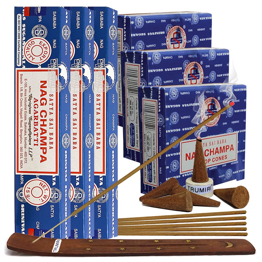 Satya Nag Champa Sticks & Cones Bundle