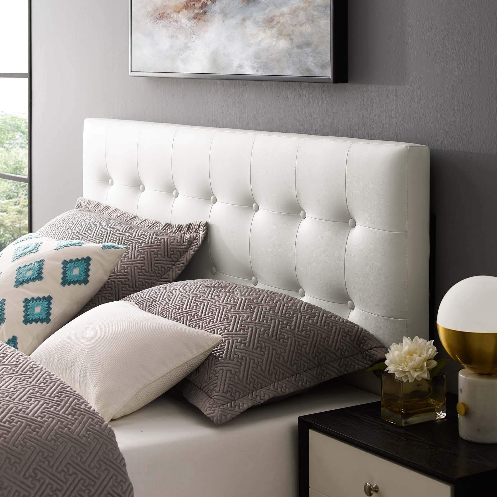Modway Emily Tufted Faux Leather Headboard