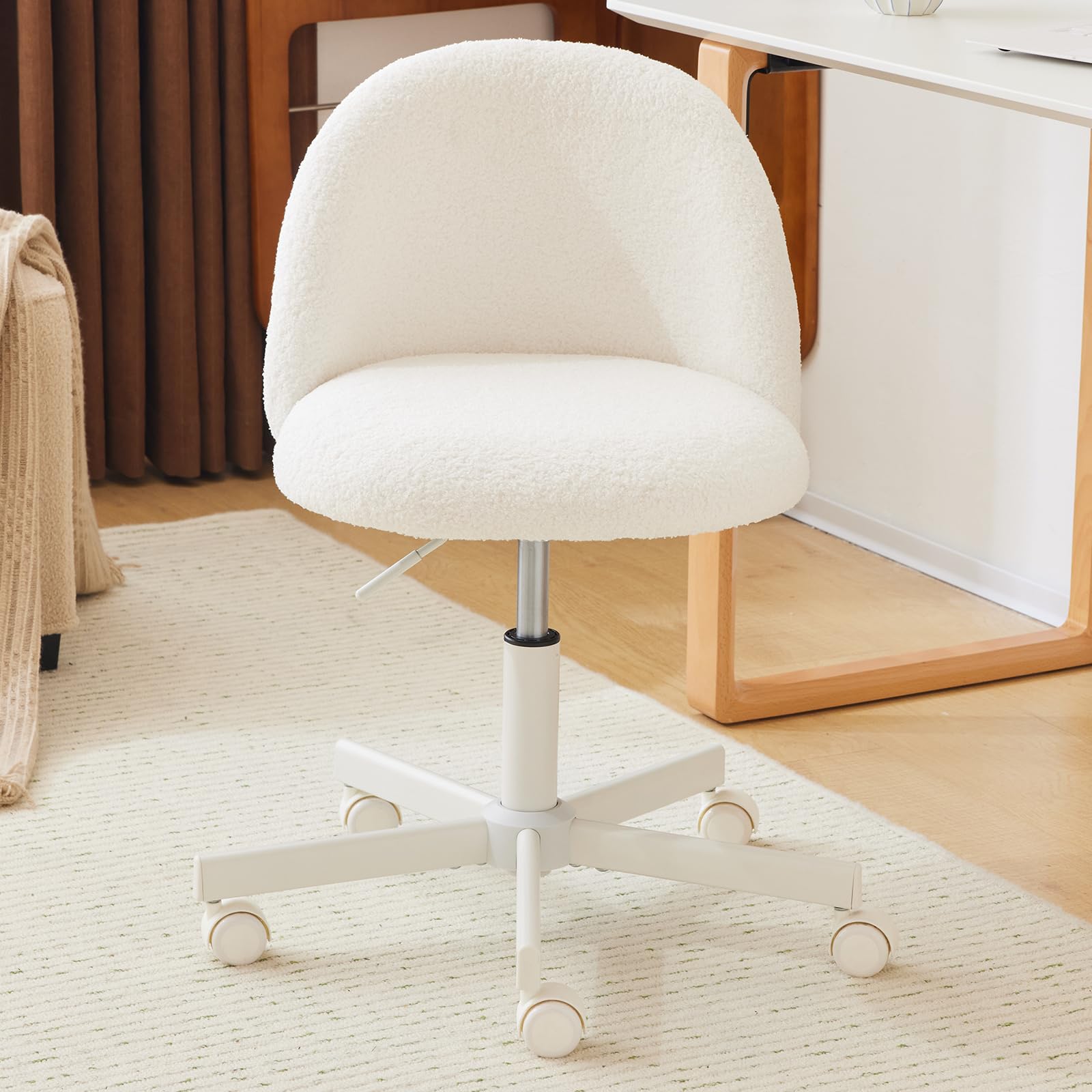 VINGLI Teddy Fleece Vanity Chair