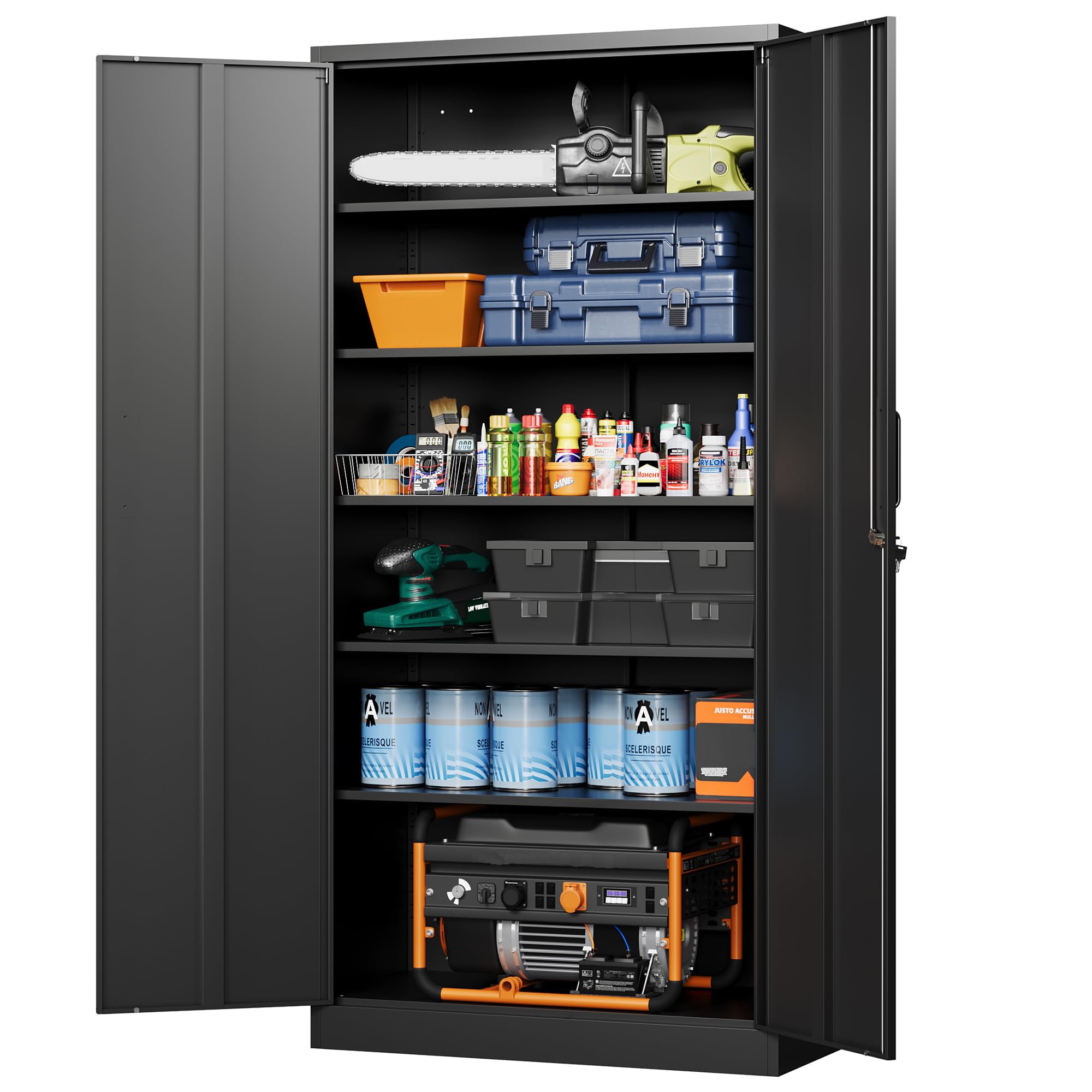 Letaya 72in Metal Storage Cabinet