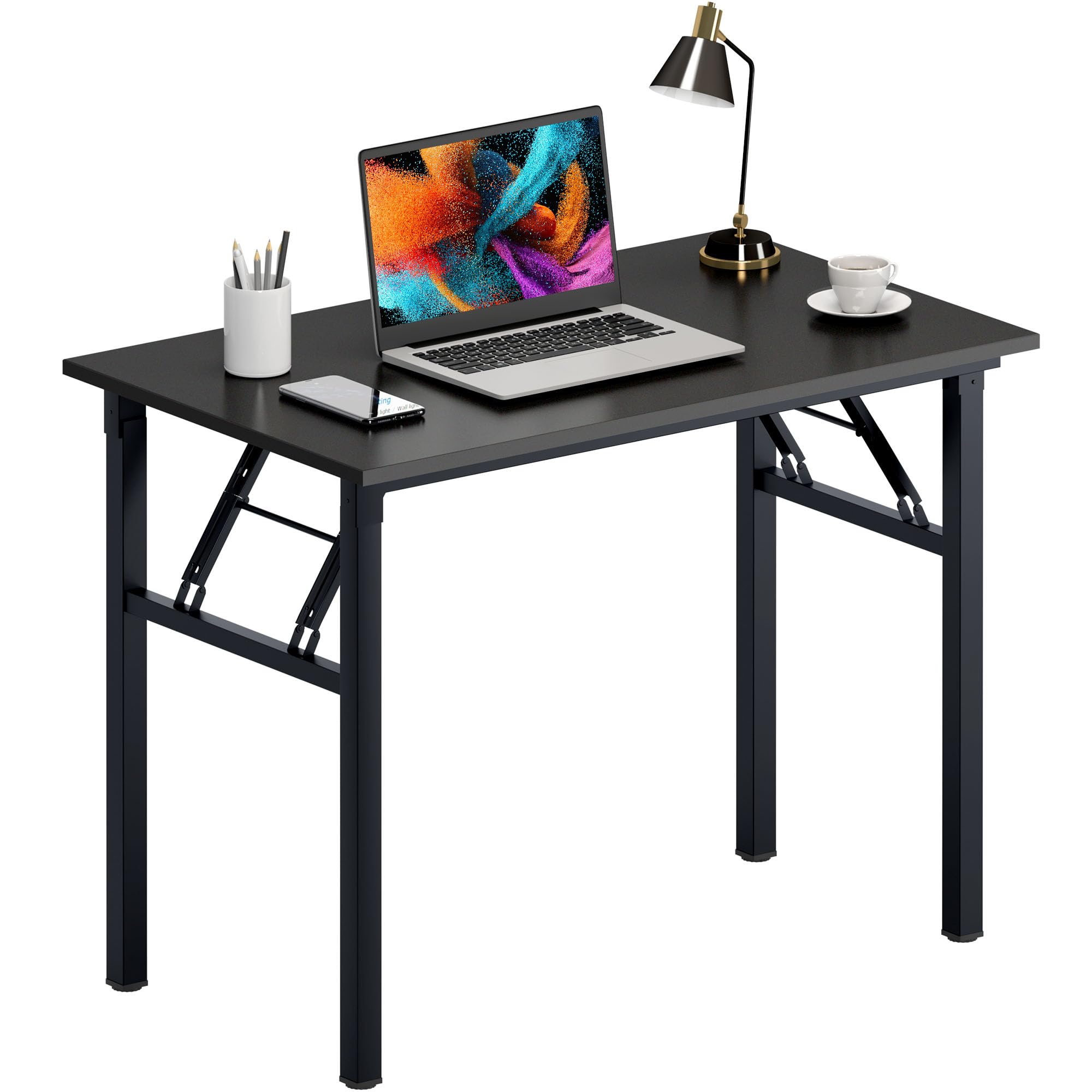 Need Computer Desk Folding Table, 39 Inch, Black