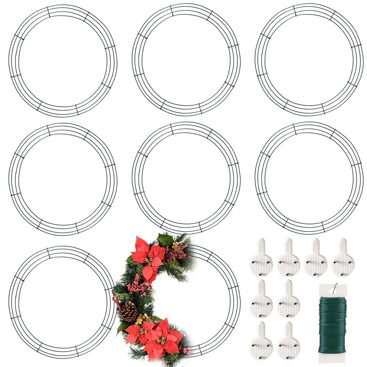 8-Pack Metal Wreath Frames (20-inch)