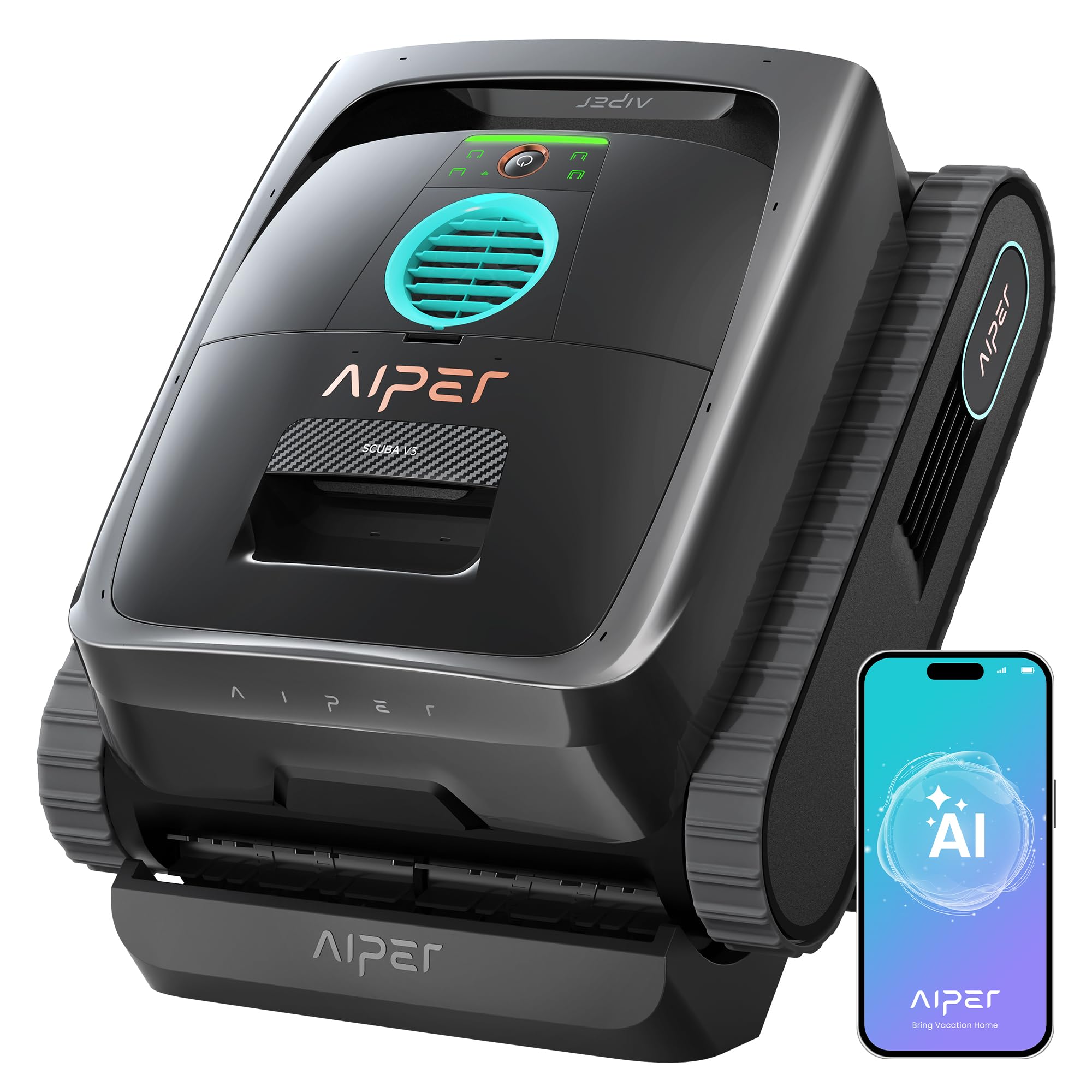 (2026 New) AIPER Scuba V3 AI Vision Cordless Robotic Pool Cleaner