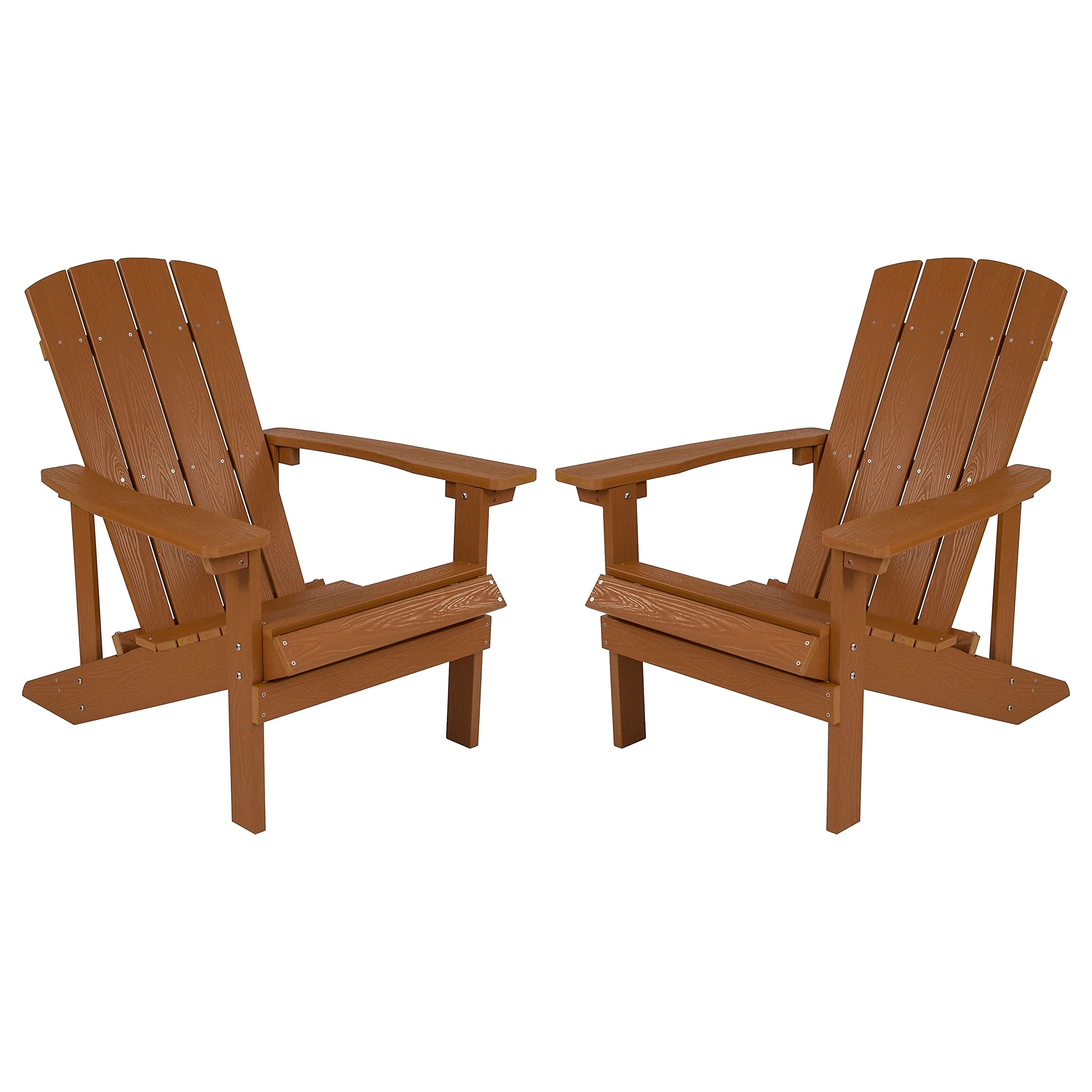 Flash Furniture Charlestown Resin Adirondack Chairs (Set of 2)