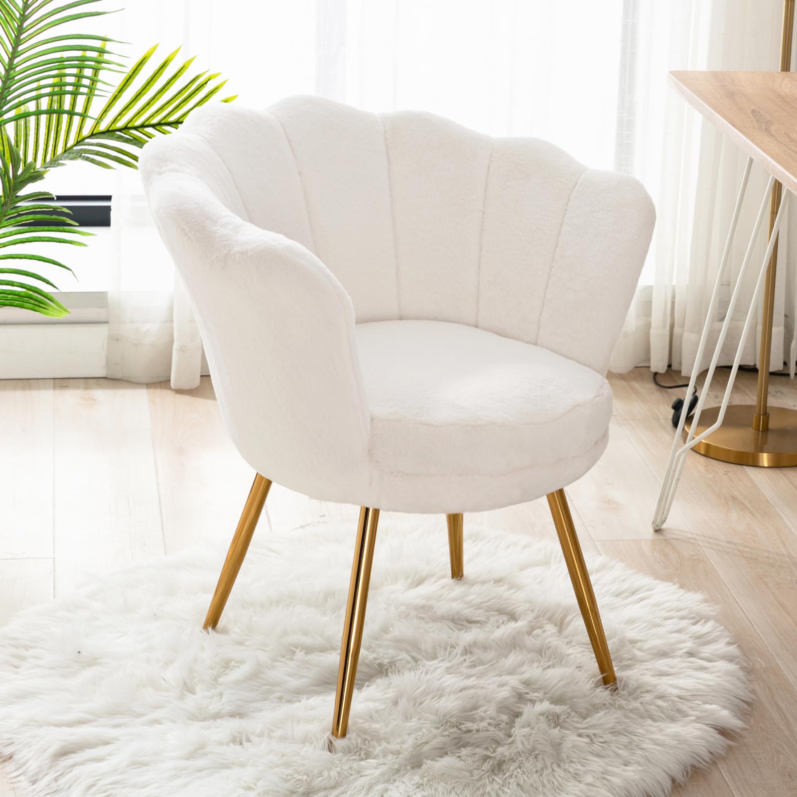 Chairus Faux Fur Accent Chair