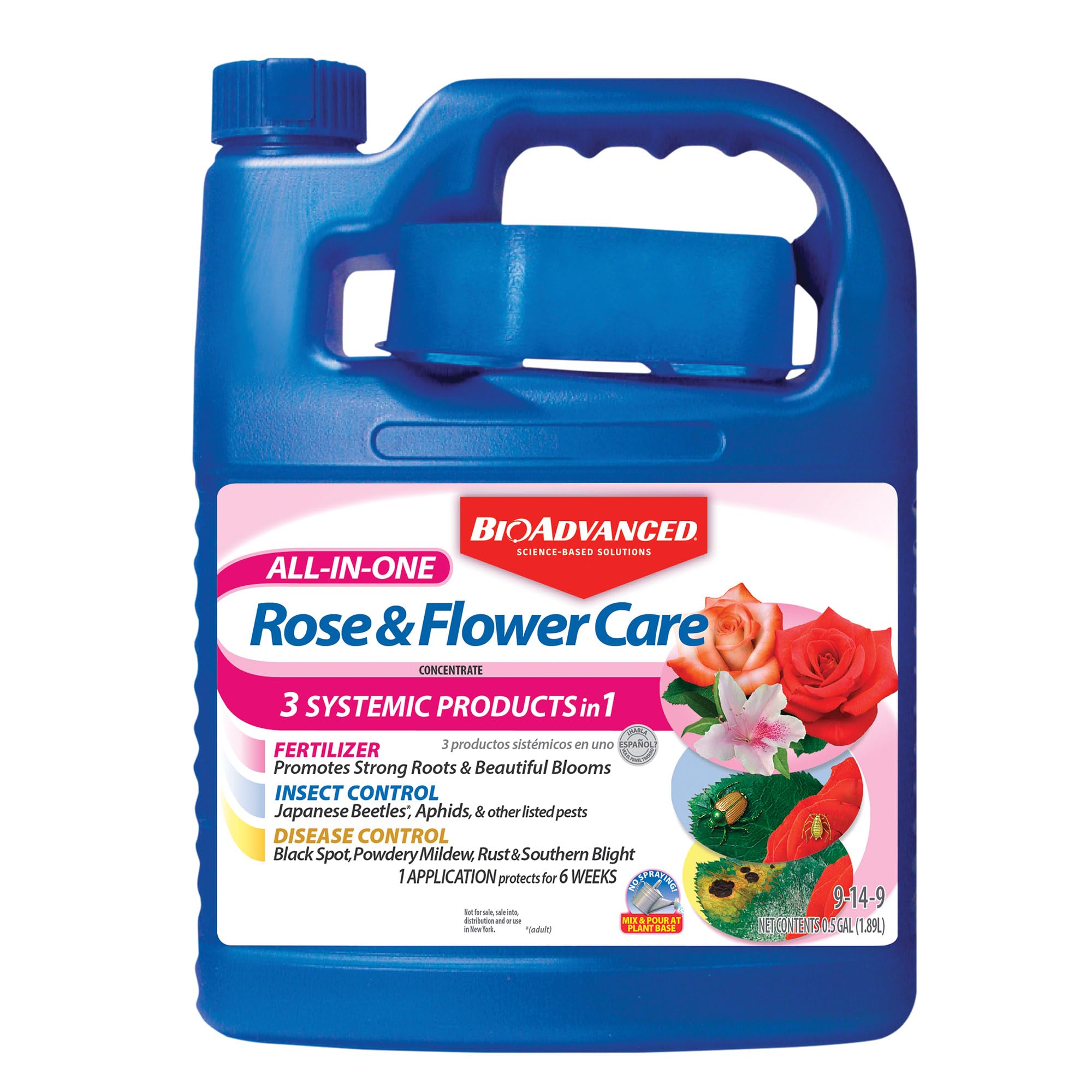 BioAdvanced All-In-One Rose and Flower Care Fertilizer, Concentrate (64 oz)
