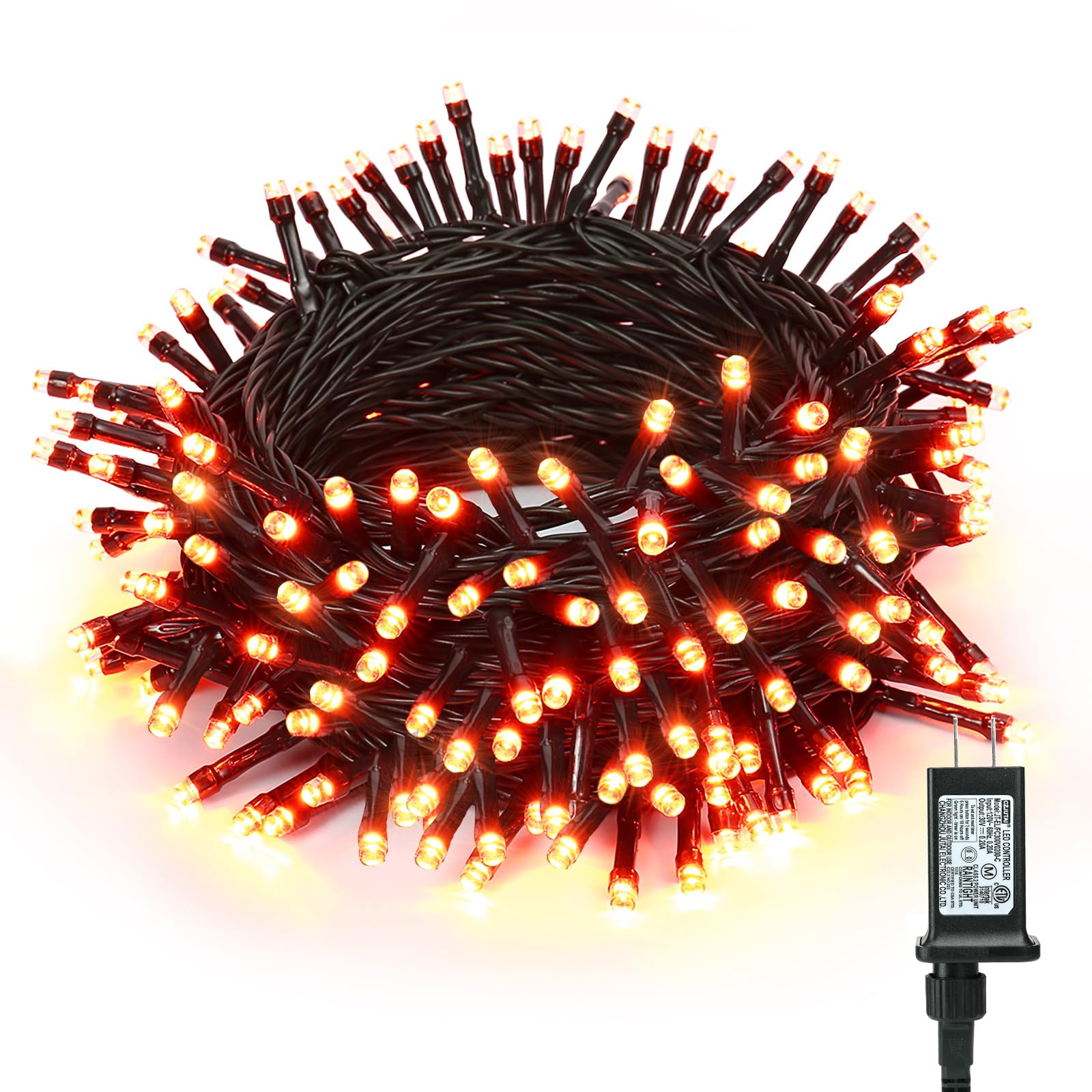BrizLabs 78.7ft 240 LED Orange String Lights
