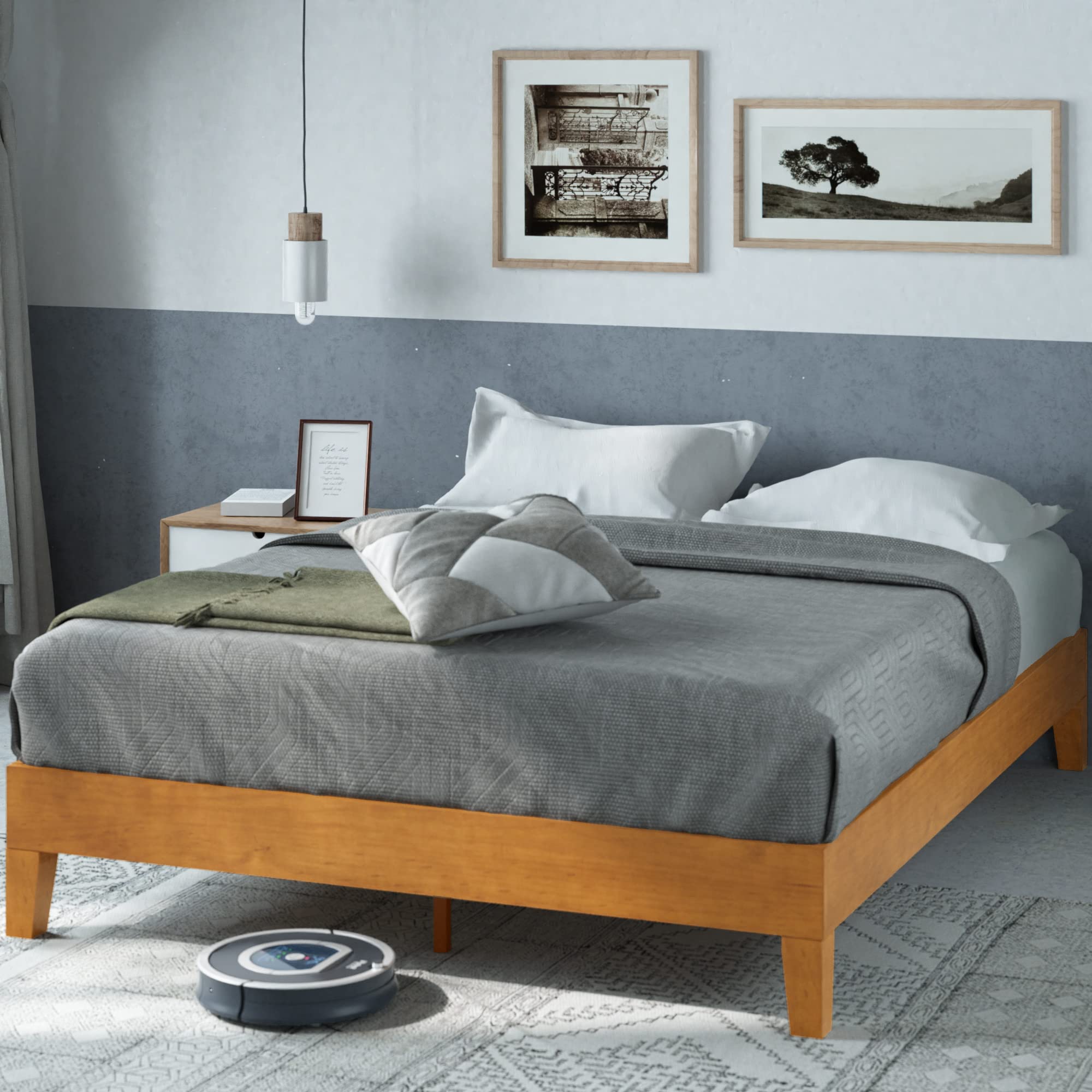 Zinus Alexis Deluxe Wood Platform Bed
