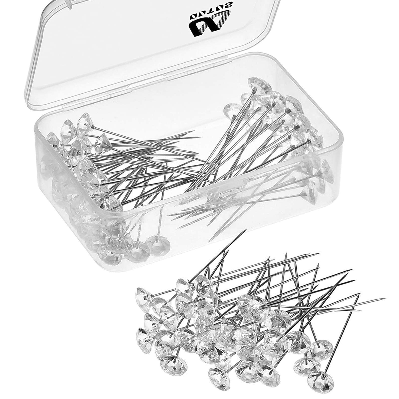 Outus Rhinestone Bouquet Pins — 2 Inch, 100 Pack