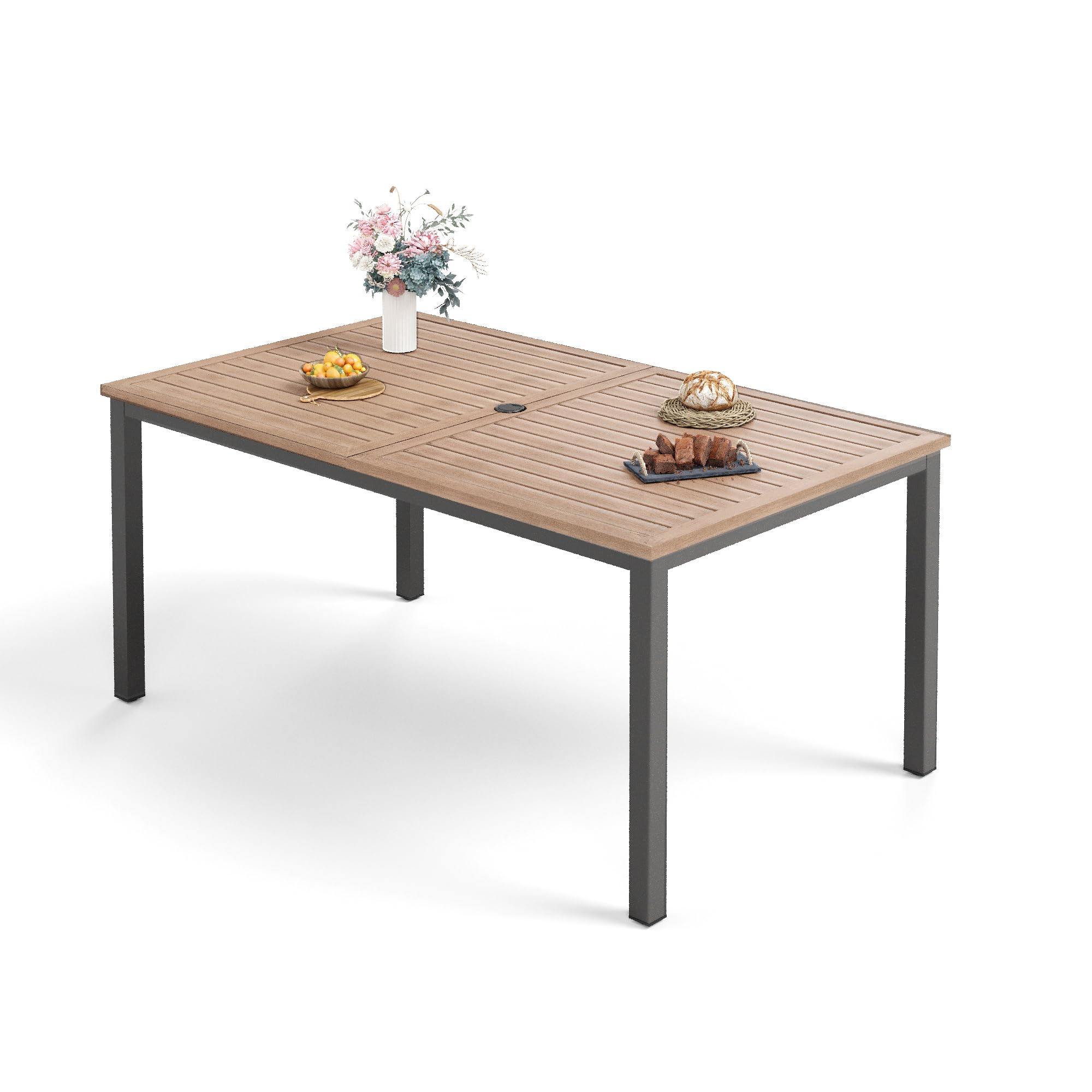 Sophia & William Metal Slat Dining Table