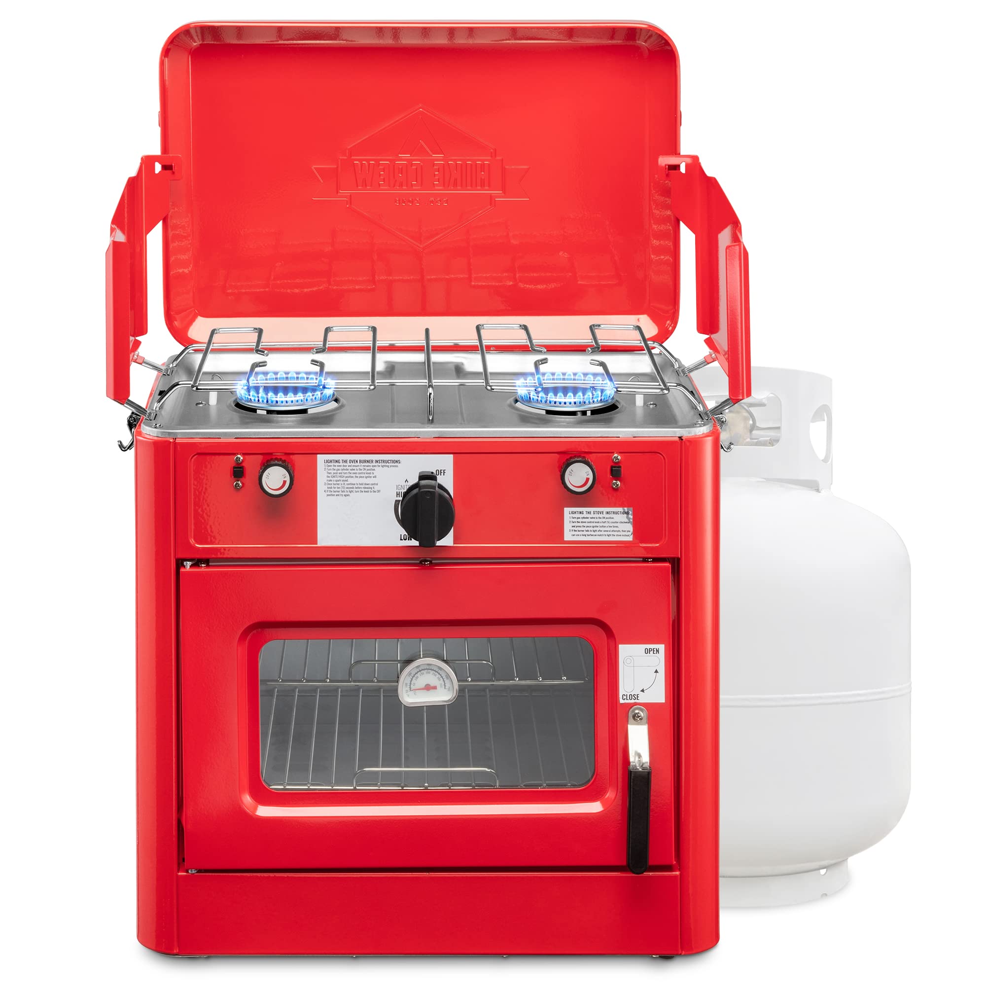 Hike Crew Portable Propane Oven & Two-Burner Stove