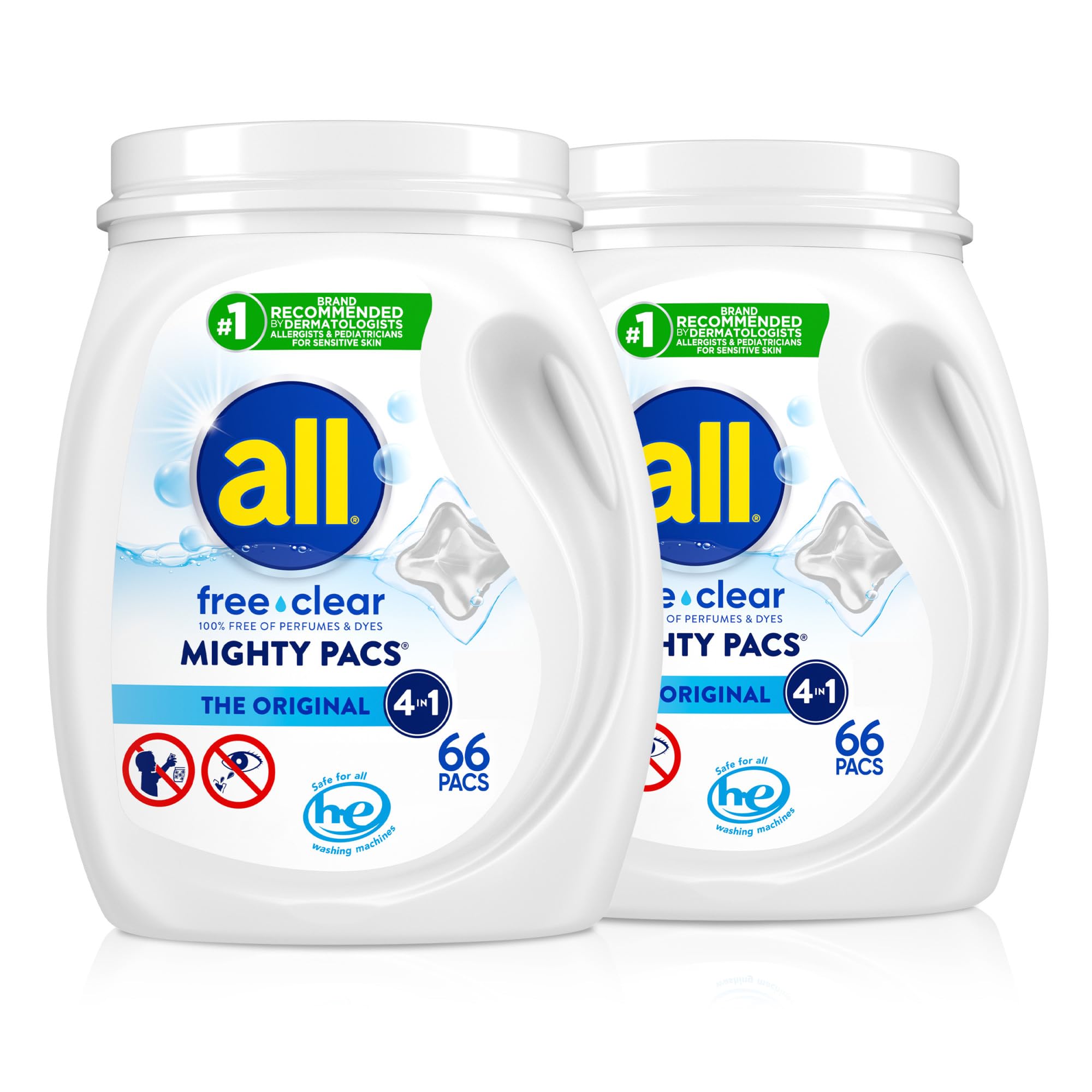 all Free Clear Mighty Pacs (Unscented Detergent Pods)