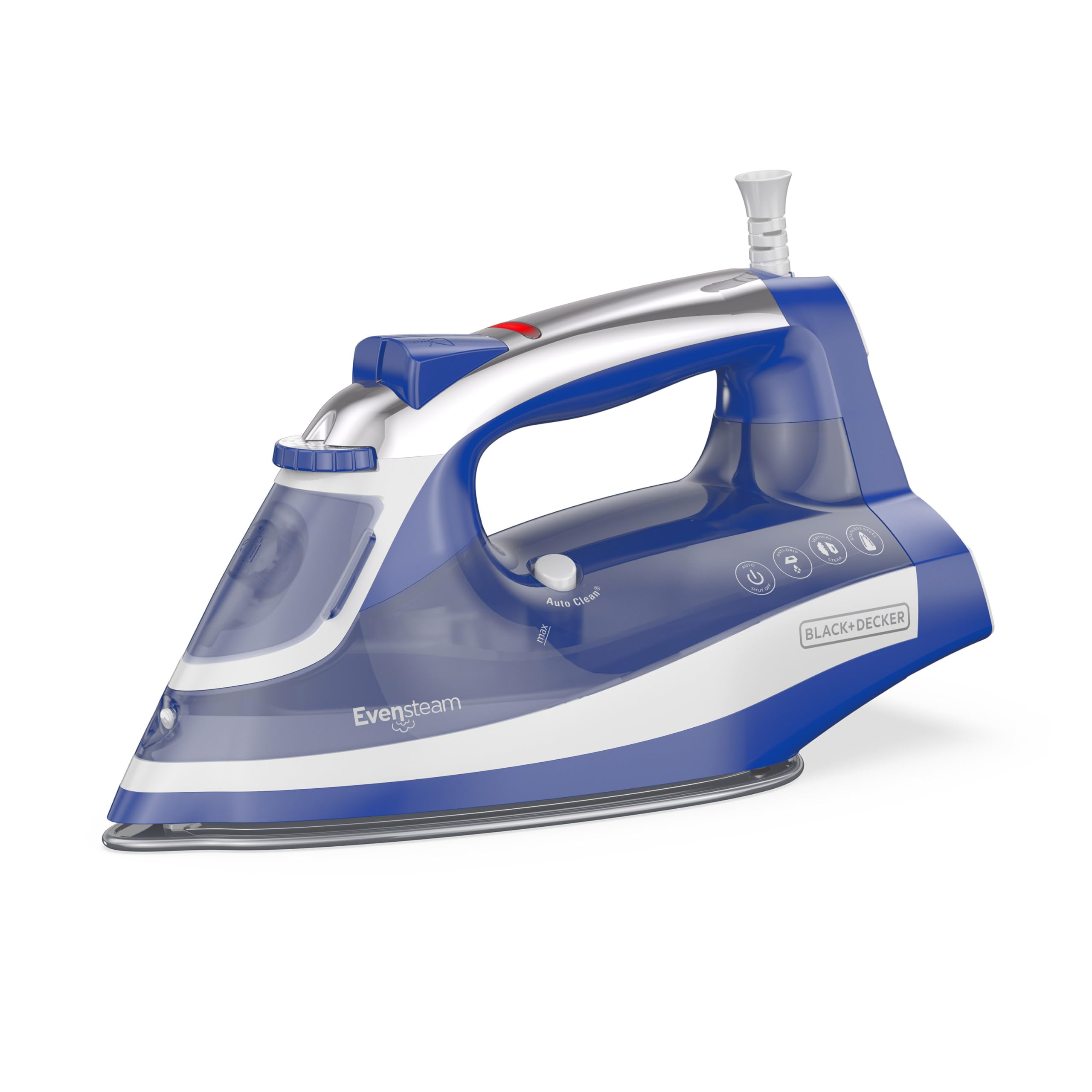 BLACK+DECKER One Step Steam Iron, EvenSteam Soleplate & Smart Steam Control