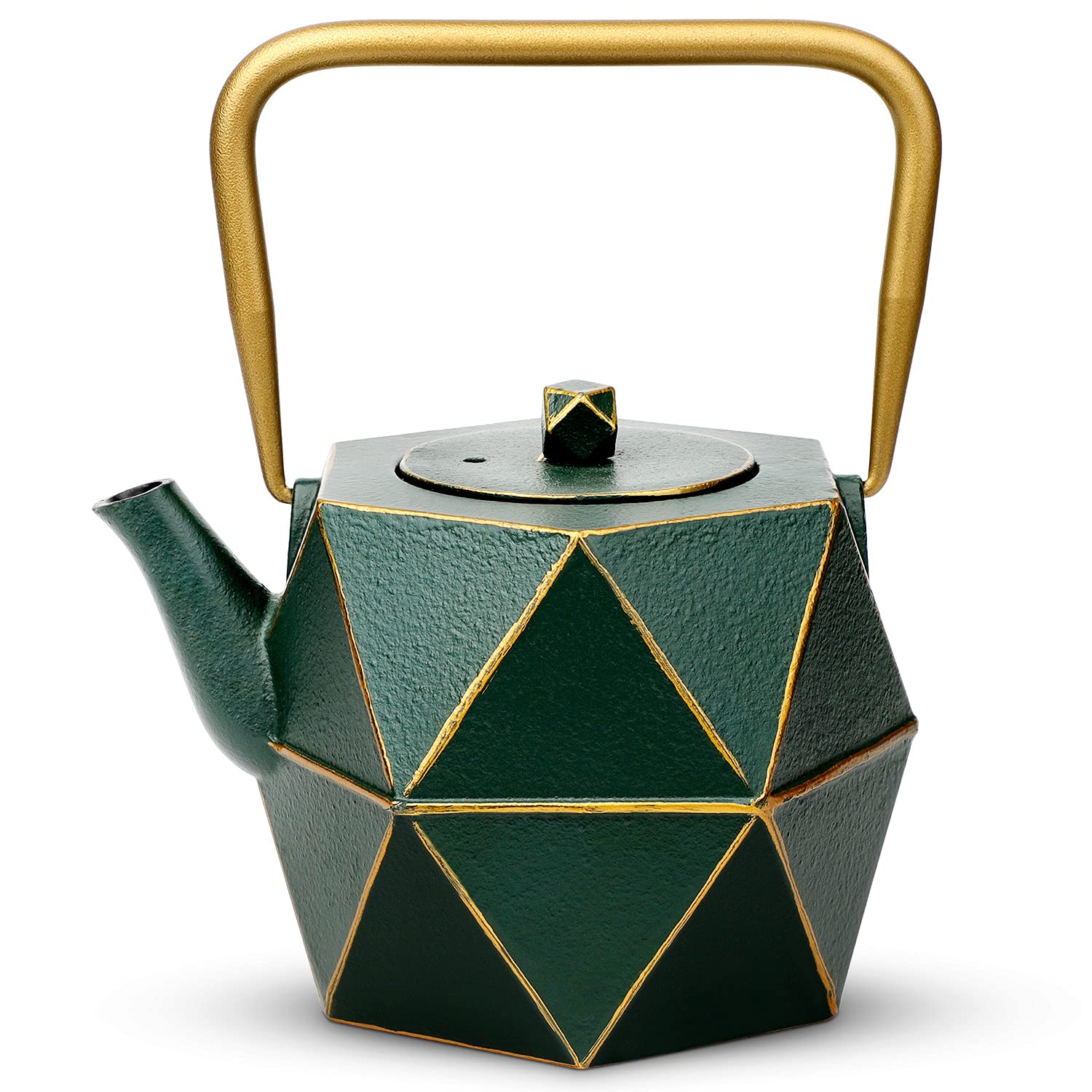 TOPTIER Diamond Cast Iron Teapot