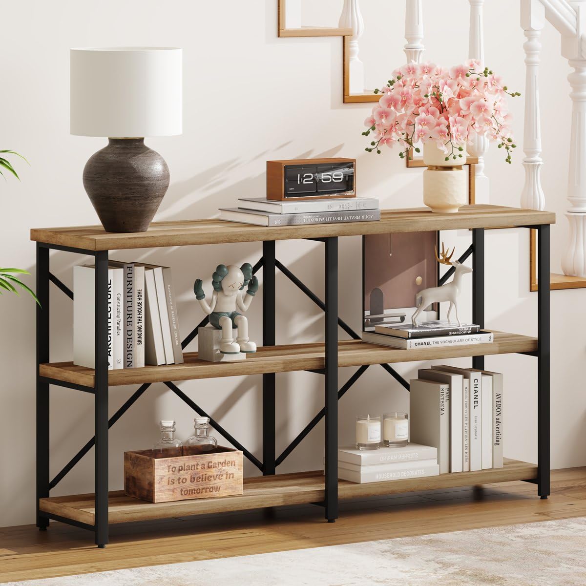 BON AUGURE 55" Industrial Console Table