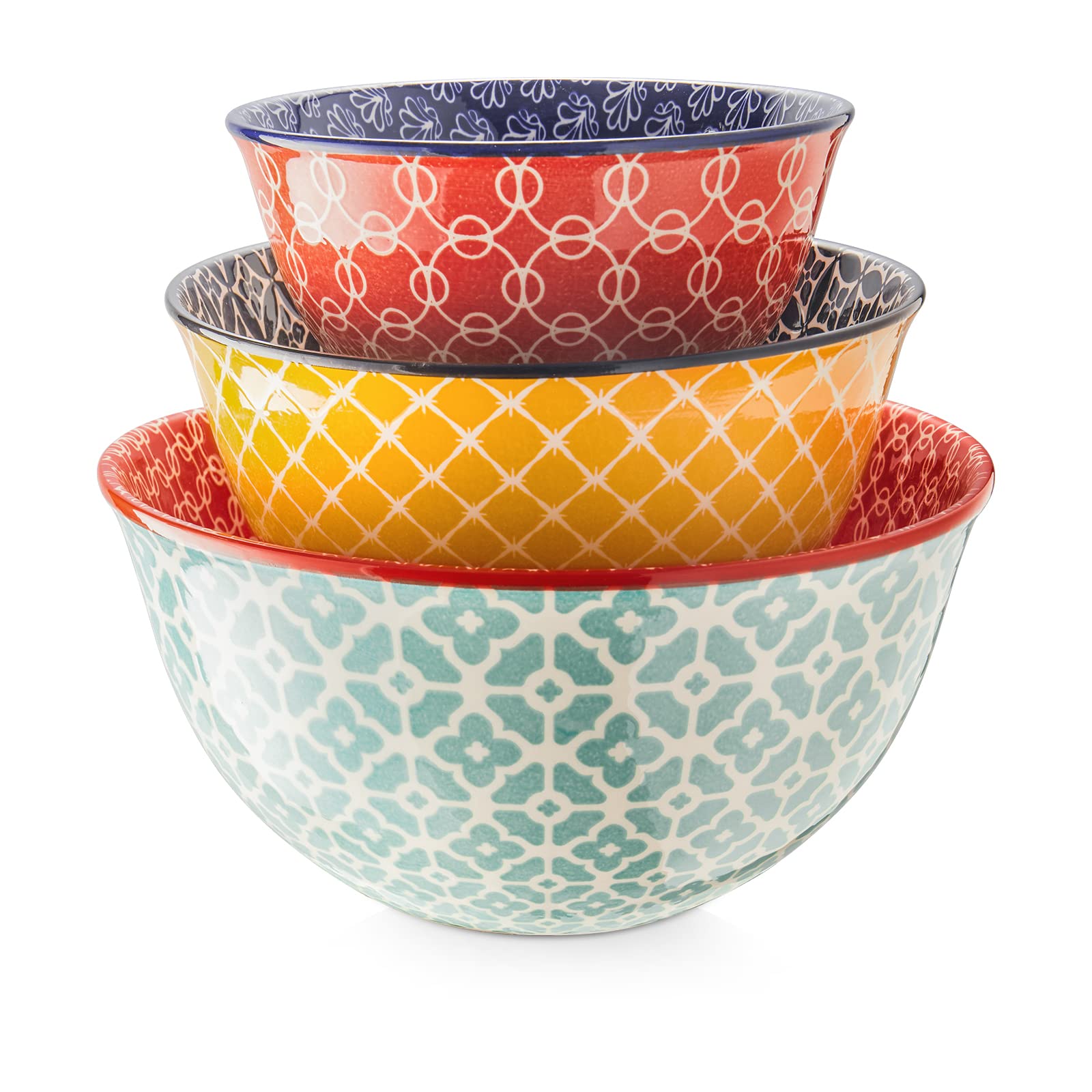 DOWAN Ceramic Nesting Mixing Bowls (Set of 3)