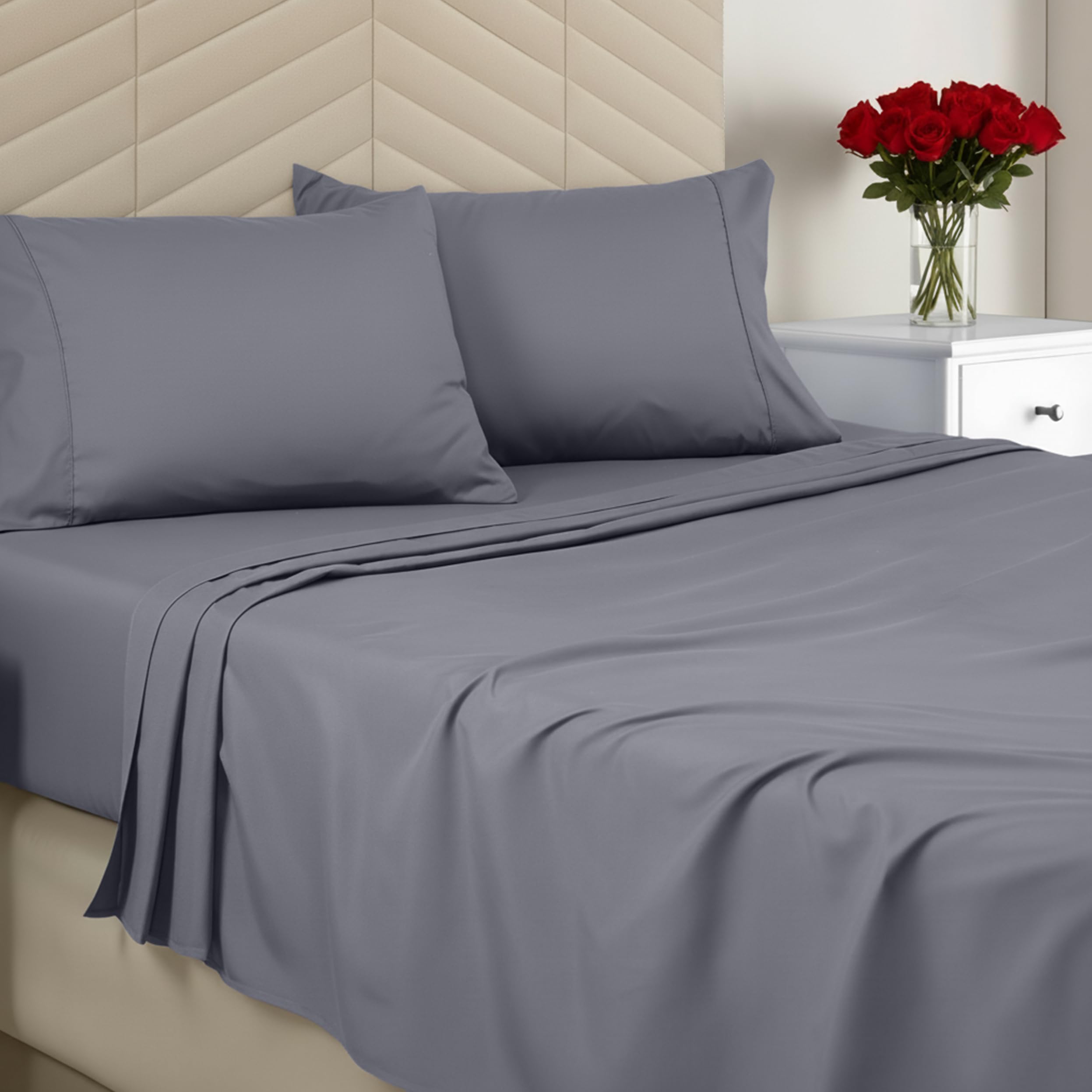 Utopia Bedding Brushed Microfiber King Sheets
