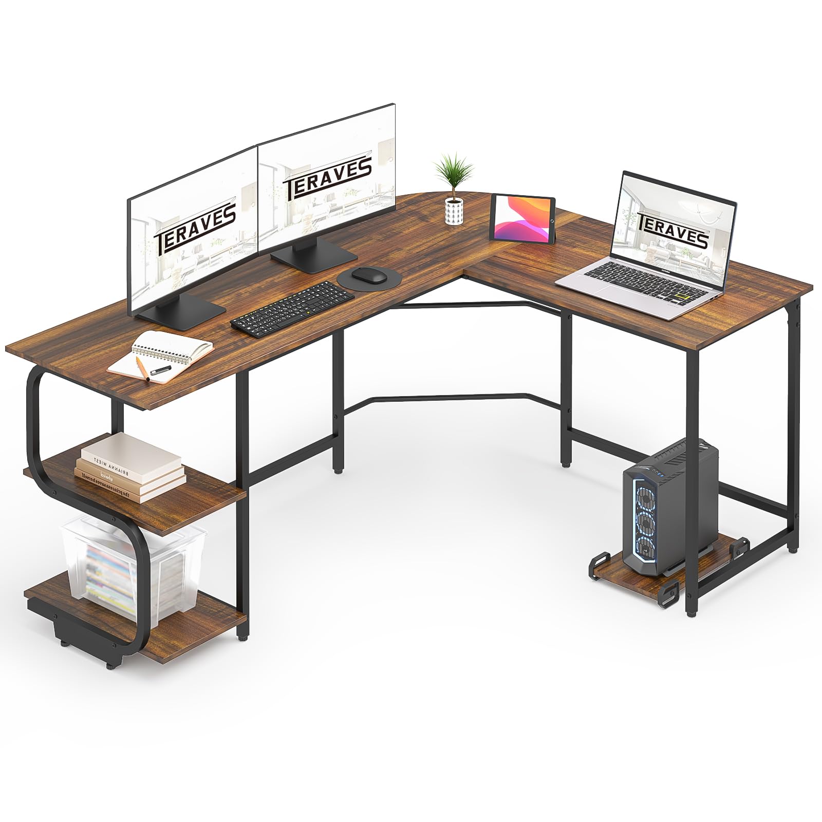 Teraves Reversible L-Shaped Desk