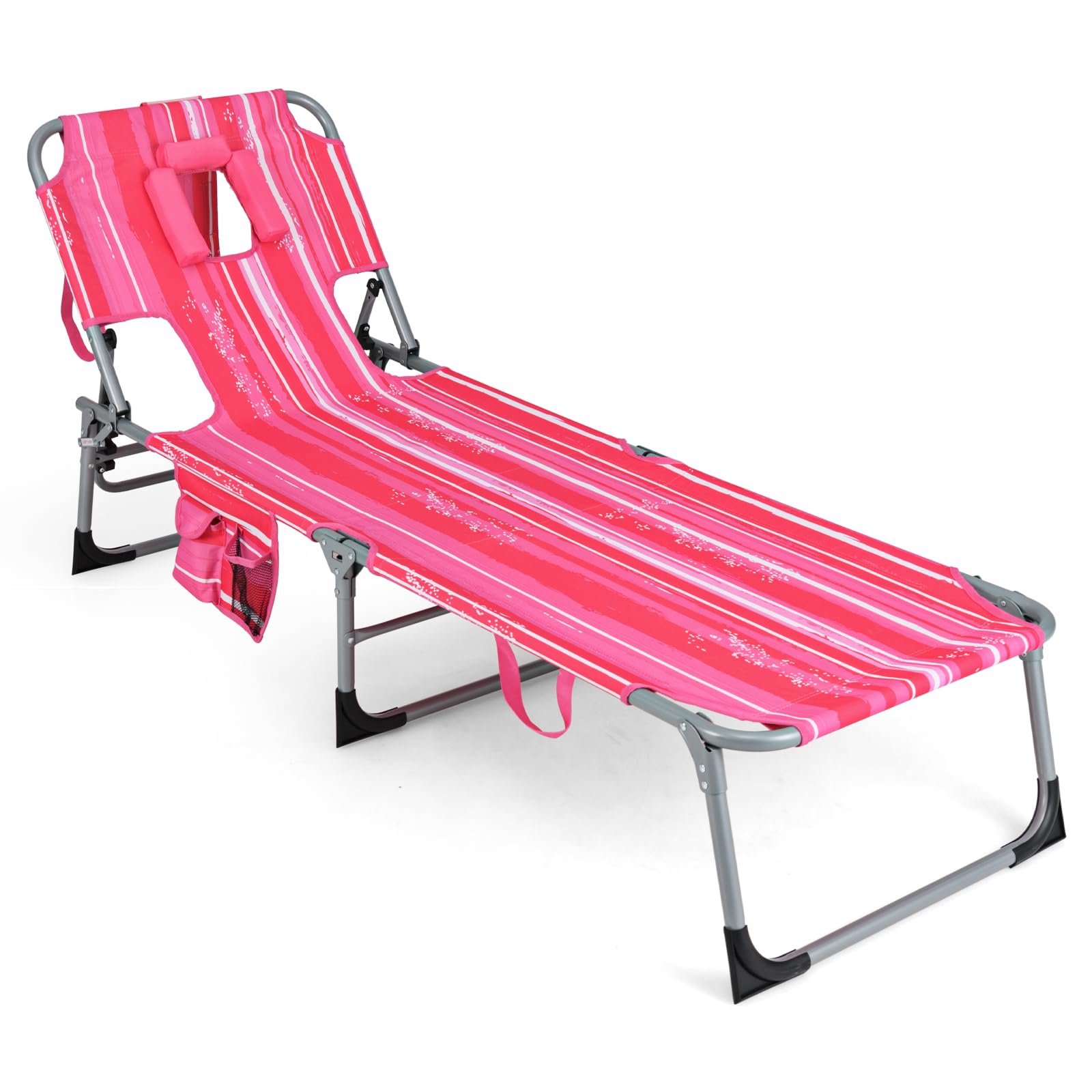 GYMAX Folding Tanning Chair