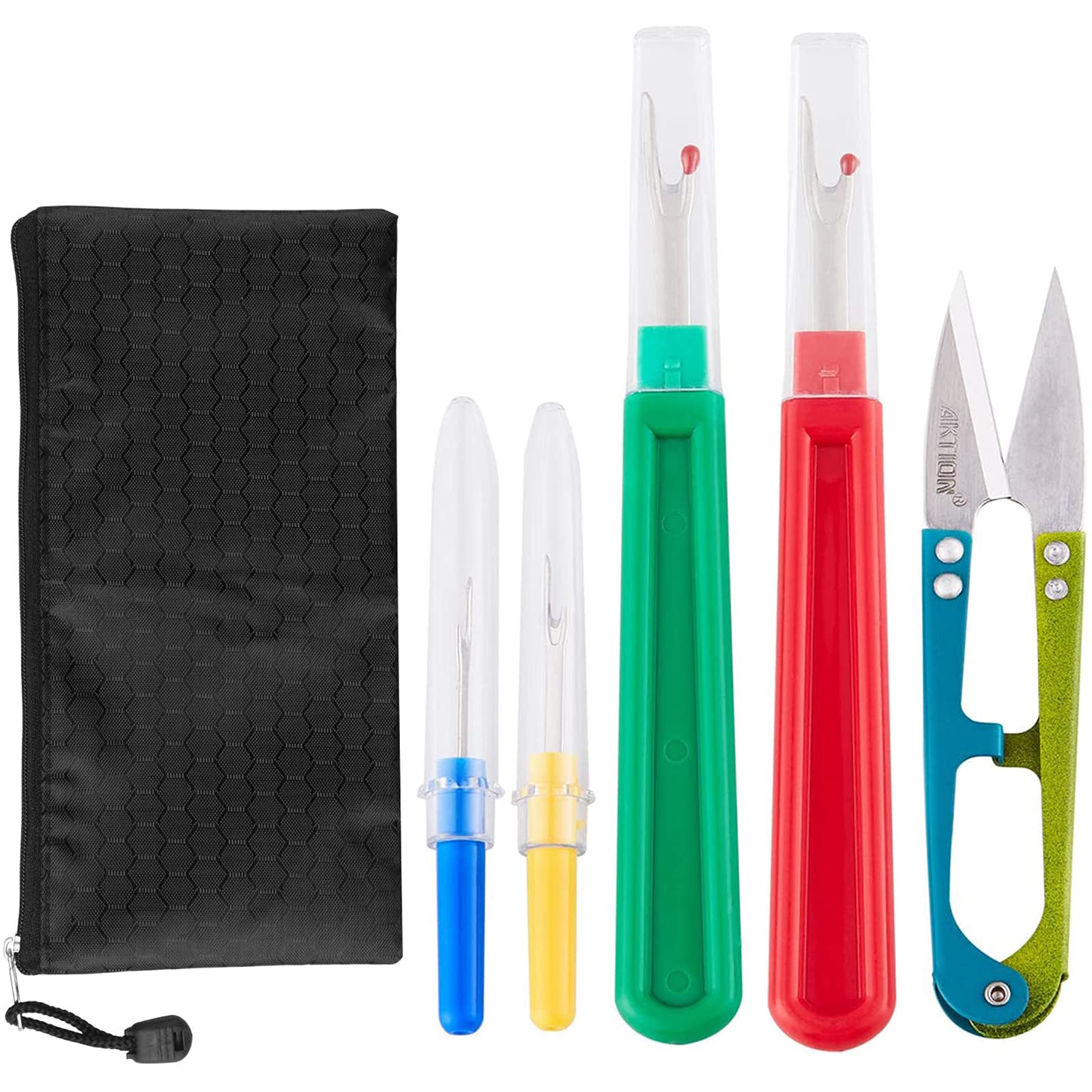 Seam Ripper and Thread Remover Kit (2 Large, 2 Small + Snip)