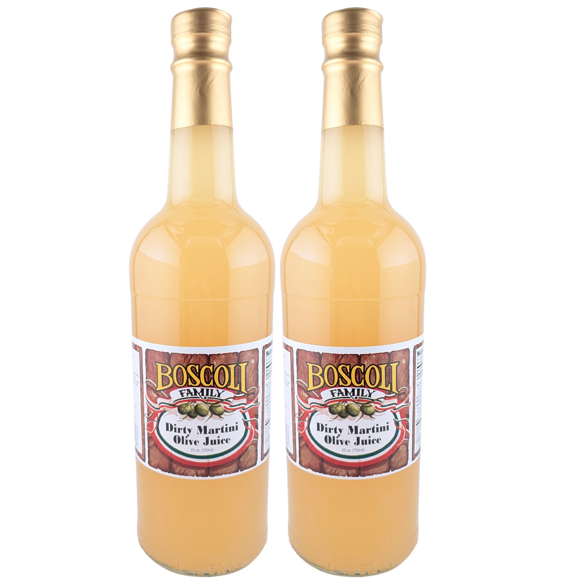 Boscoli Dirty Martini Olive Juice — 25 oz Bottle, Pack of 2