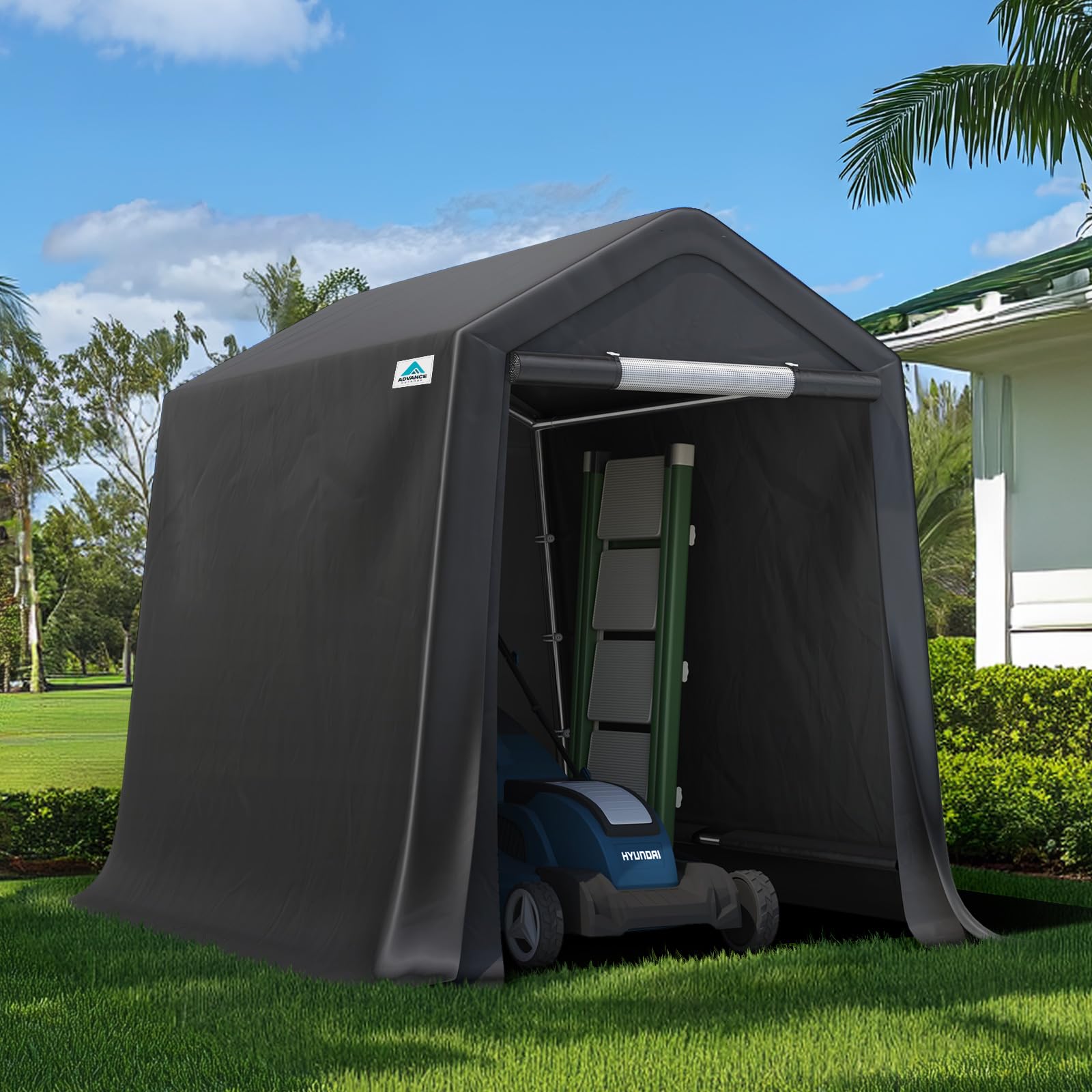 ADVANCE OUTDOOR 6x8 Portable Storage Shelter