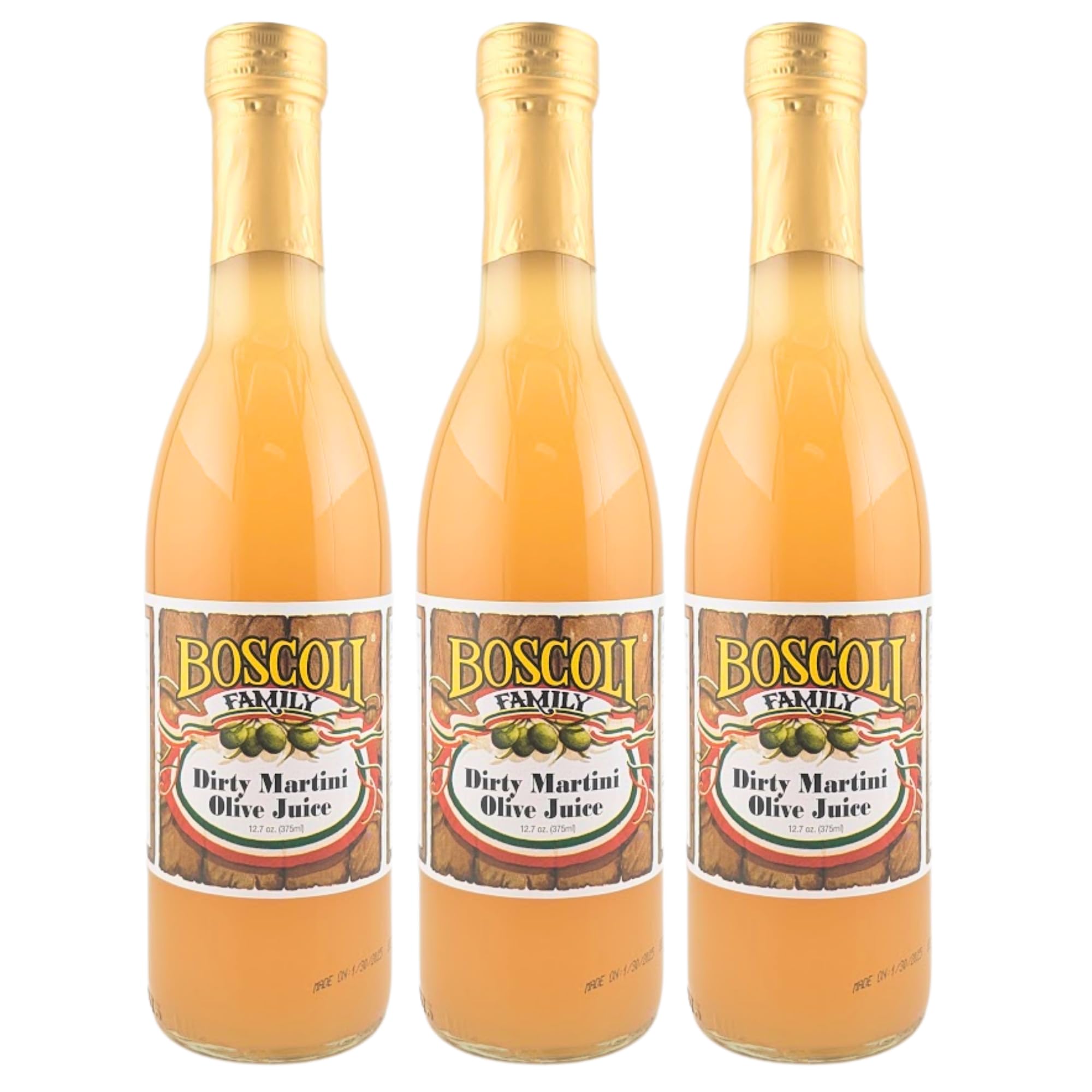 Boscoli Dirty Martini Olive Juice — 12.7 oz, Pack of 3
