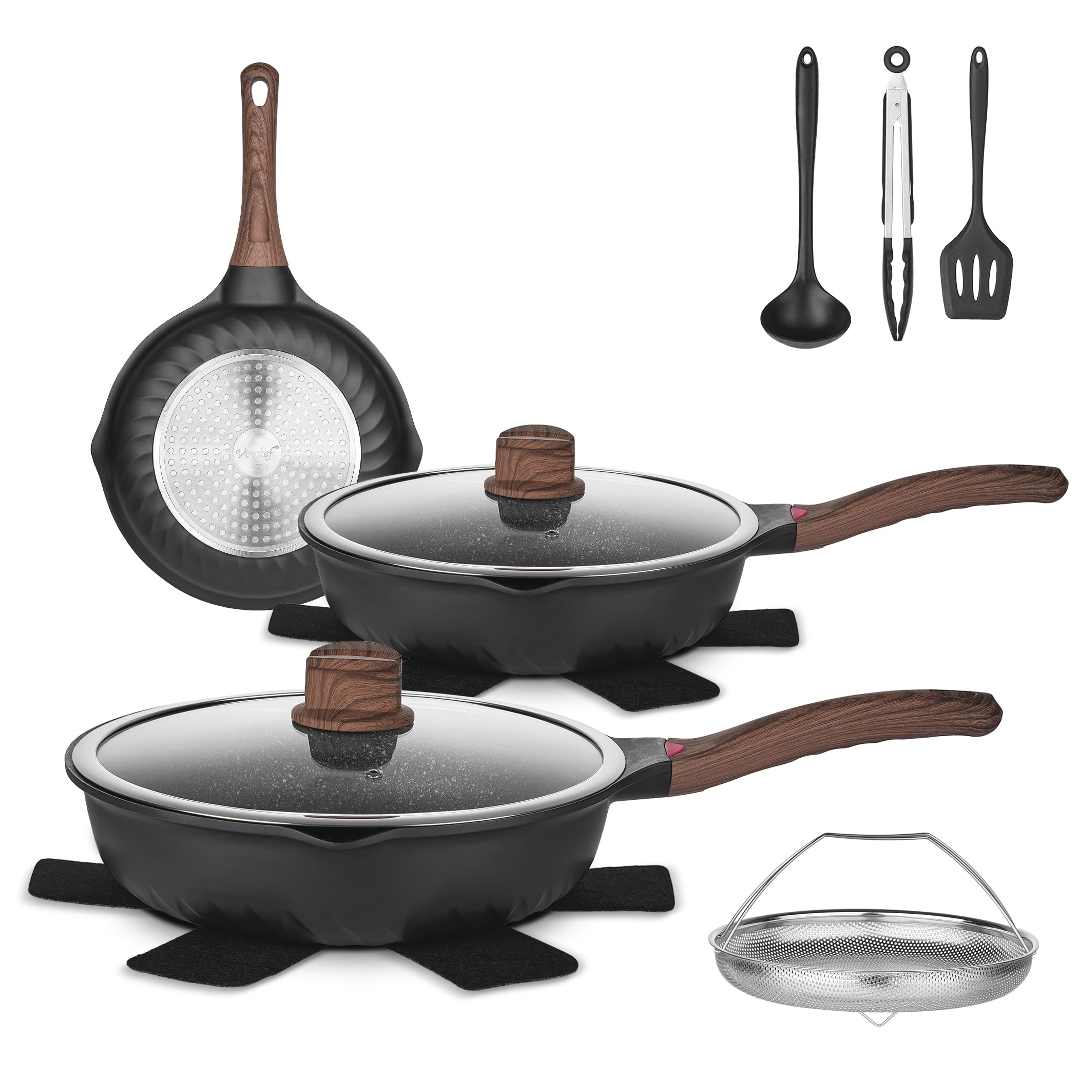 Vinchef 12‑Piece Induction-Compatible Set