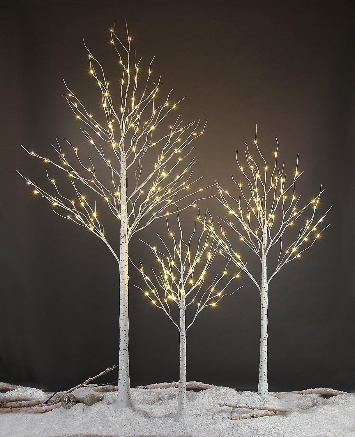 LIGHTSHARE LED Birch Tree Set (4, 6, 8 ft)